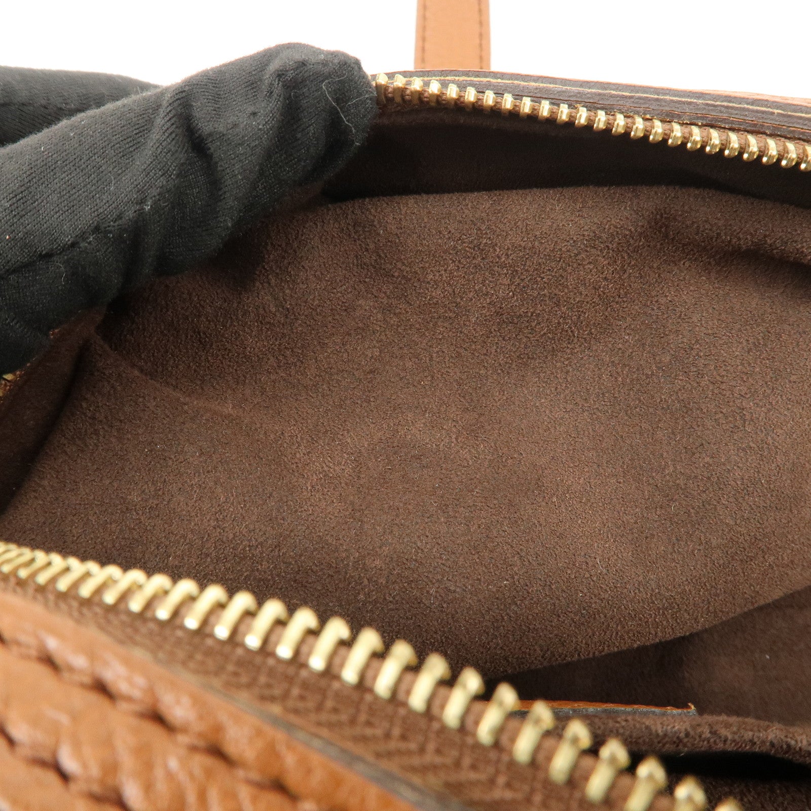 Louis Vuitton Monogram Mahina Luna PM Hand Bag Brown M97052 Used