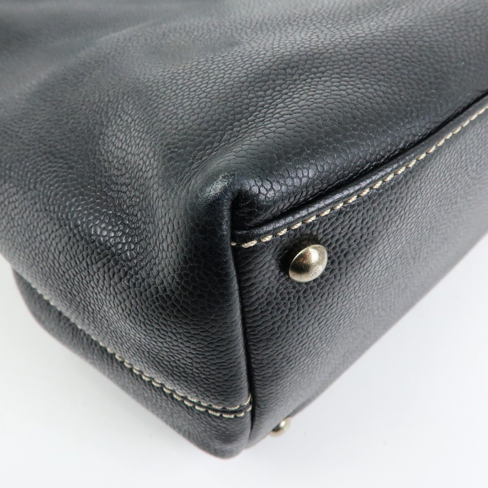 CHANEL COCO Mark Caviarskin 2Way Shoulder Bag Tote Bag 7034654