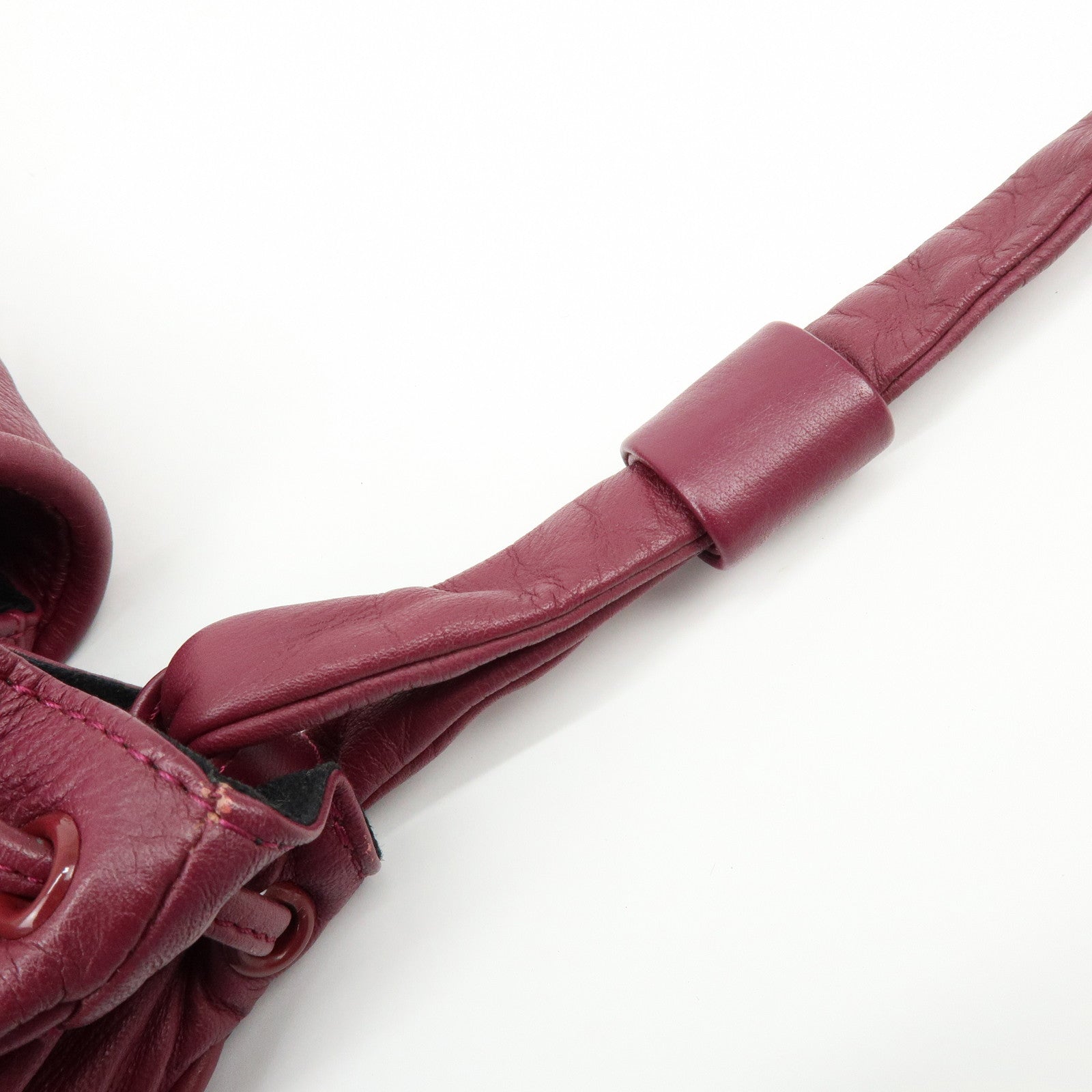 Chloe See By Chloe Leather Shoulder Bag Crossbody Bag Bordeaux