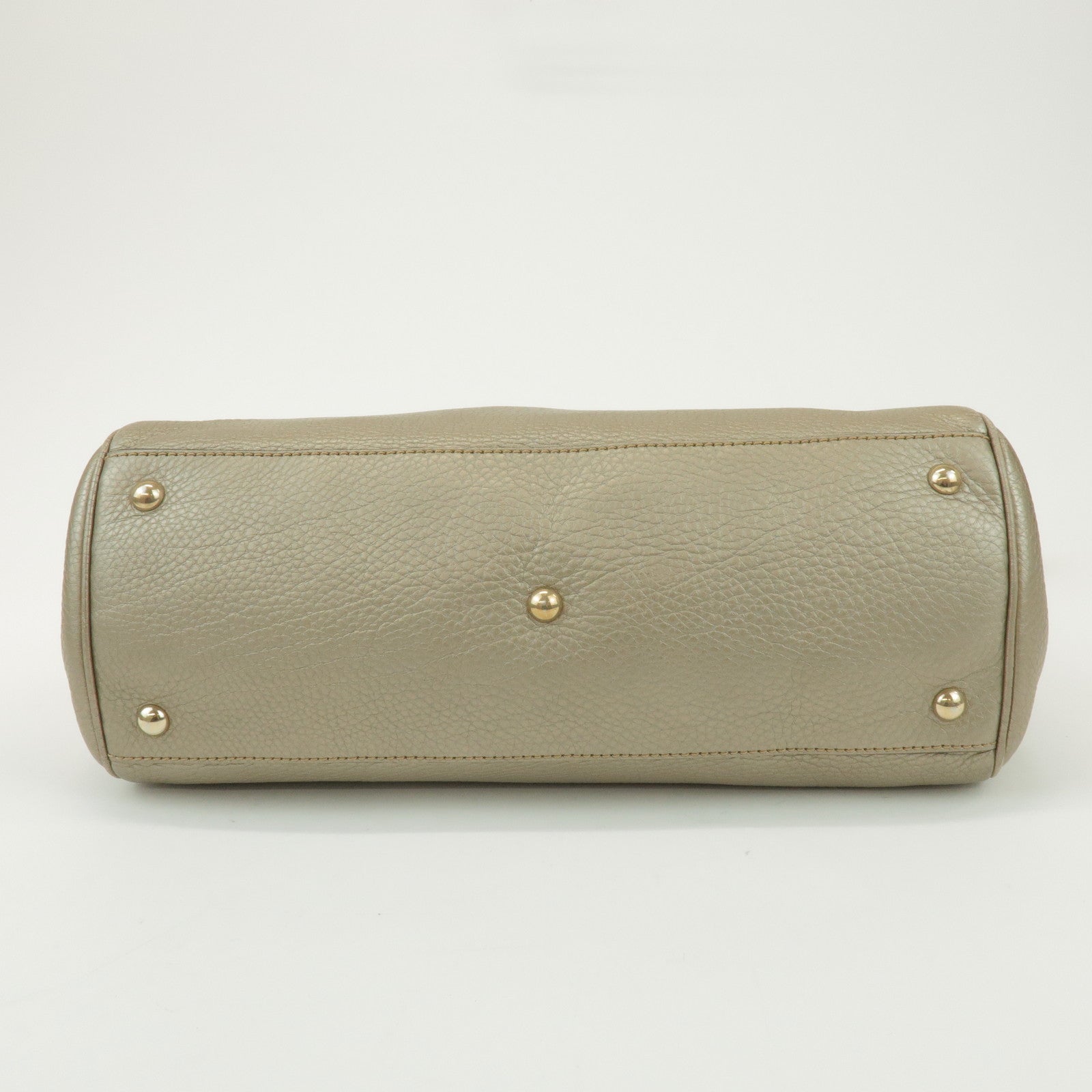 GUCCI Bamboo Shopper Medium 2Way Bag Shoulder Bag Gold 323660
