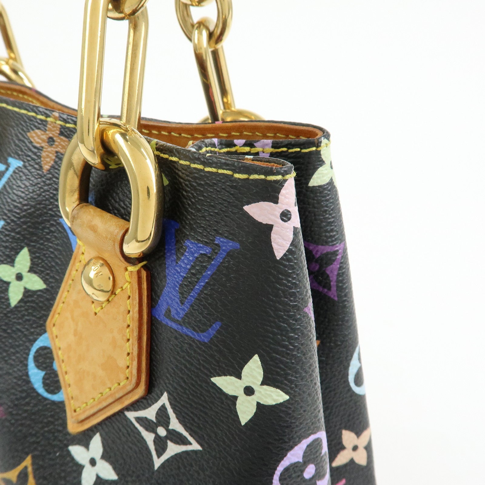 Louis Vuitton Monogram Multicolor Audra Hand Bag Noir Black M40048