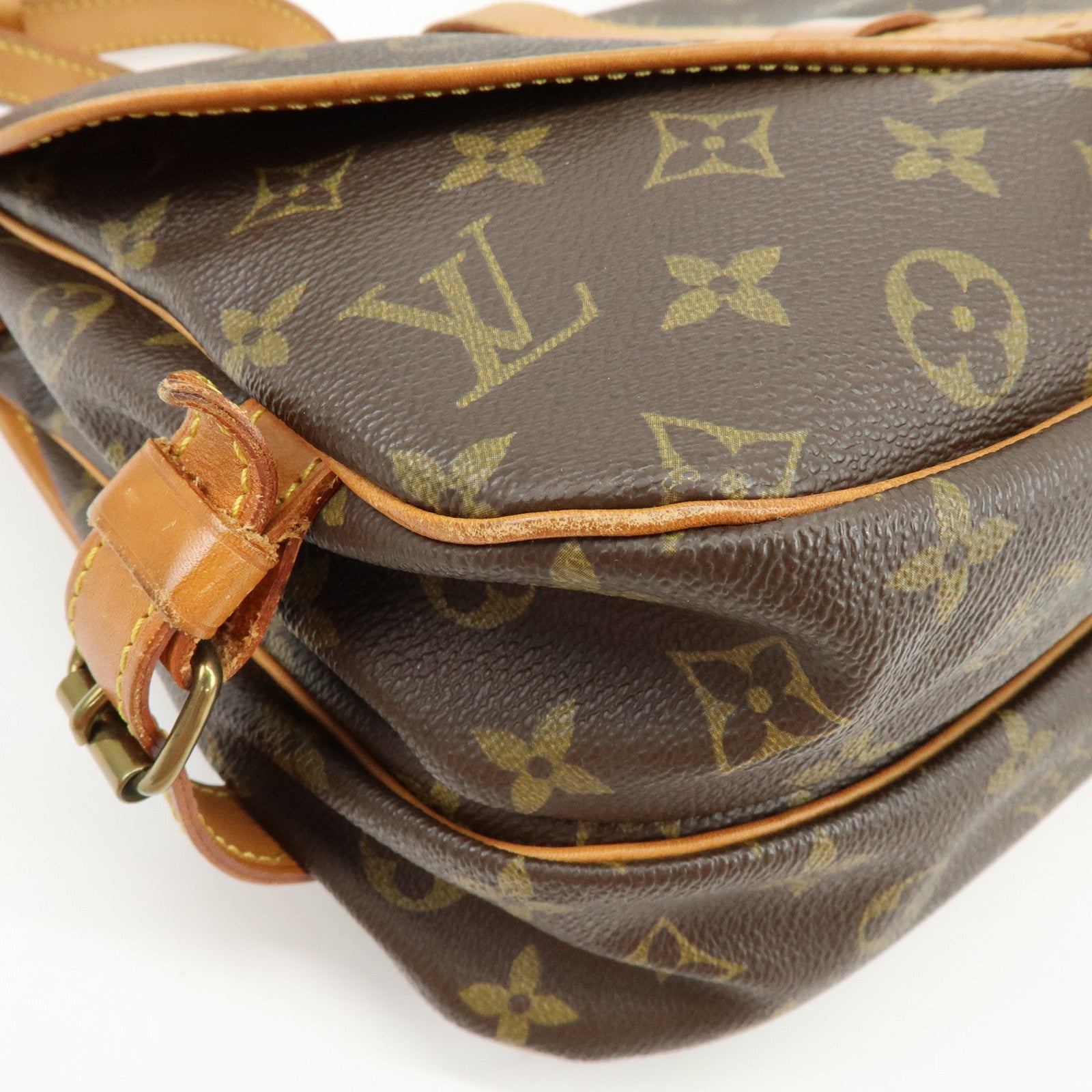 Louis Vuitton Monogram Saumur 30 Shoulder Bag Brown M42256