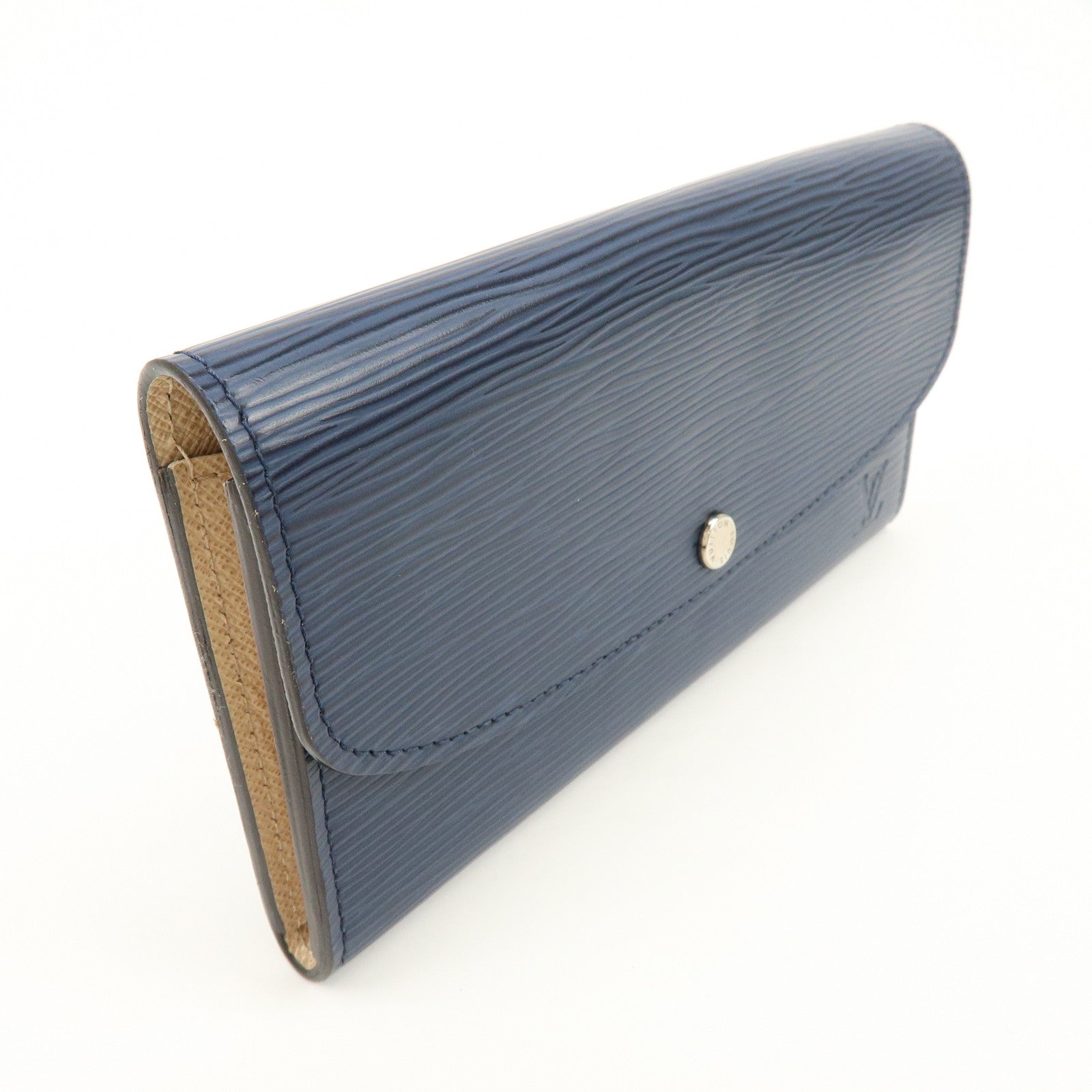 Louis Vuitton Epi Portefeuille Emilie Wallet Indigo Blue M60854