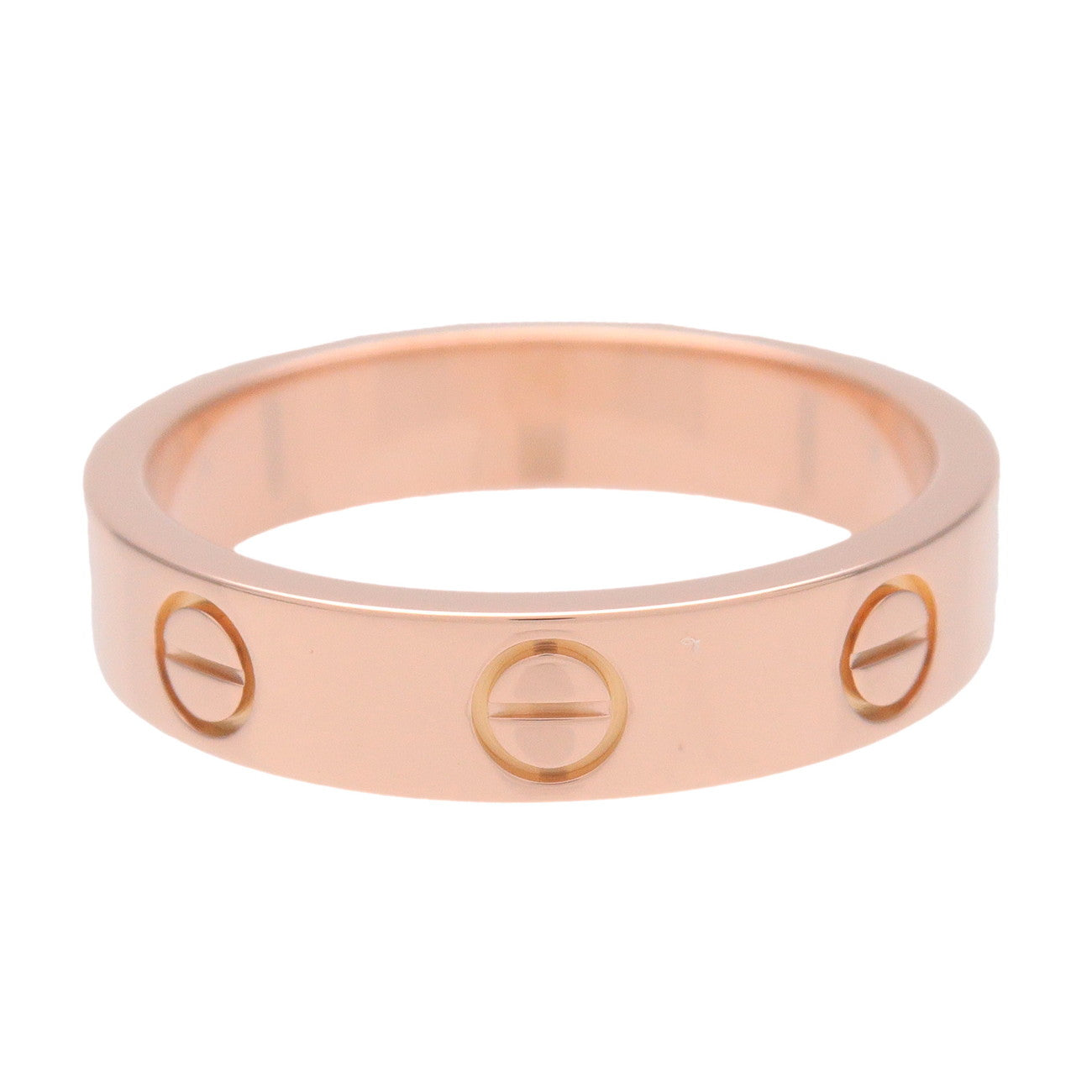 Cartier Mini Love 1P Diamond Ring K18 750PG Rose Gold #50 US5.25