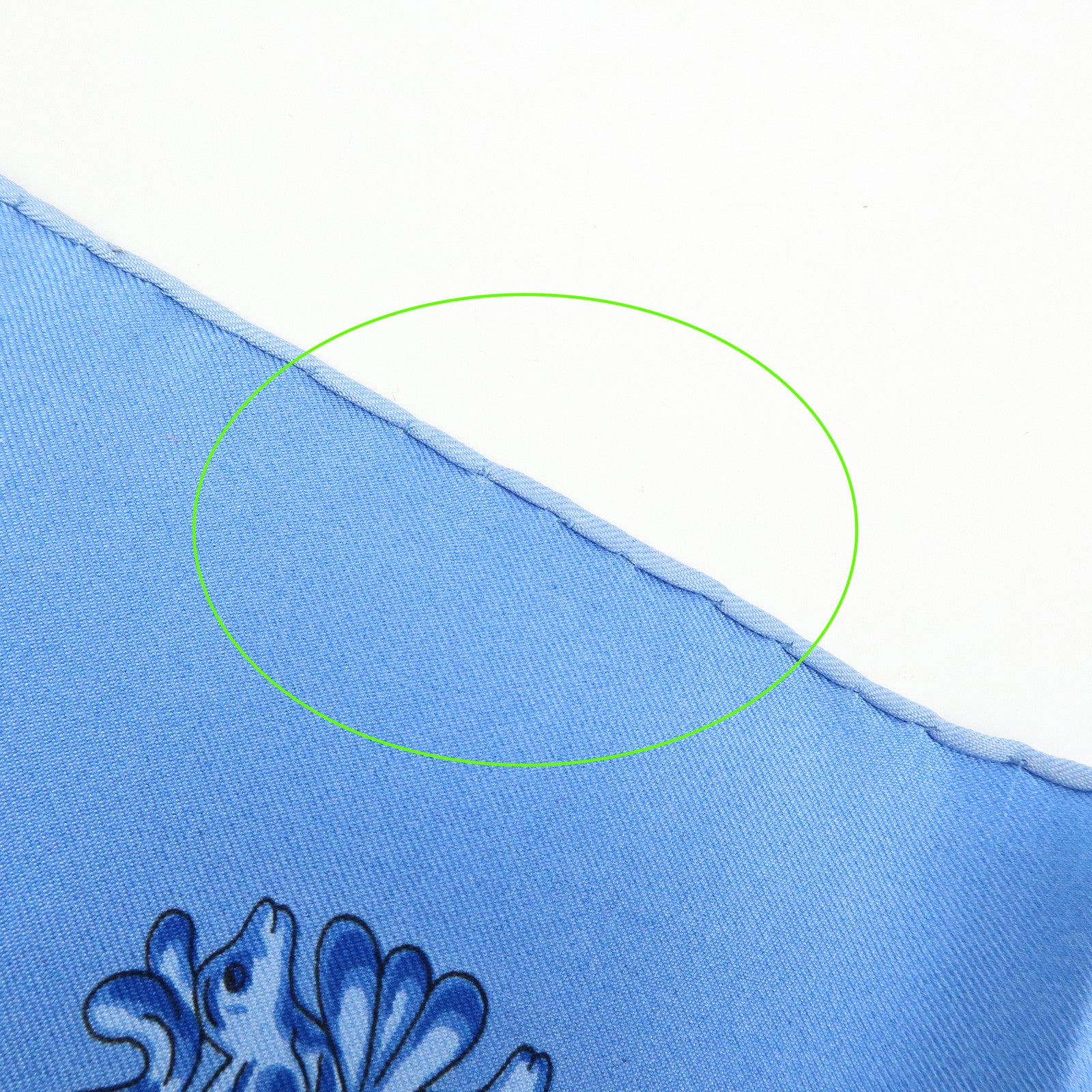 HERMES Carre 90 Silk 100% LES CAVALIERS D'OR Scarf Light Blue