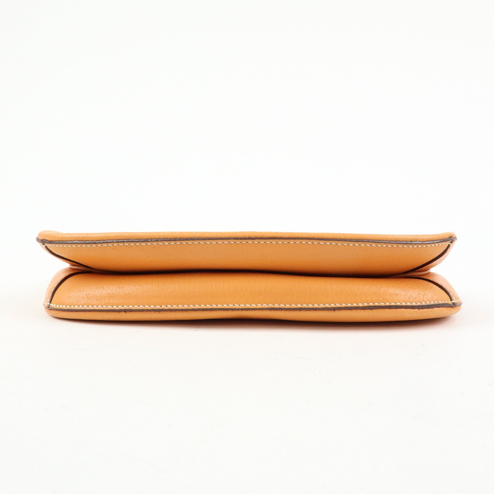 Ferragamo Gancini Leather Hand Bag Shoulder Bag Orange