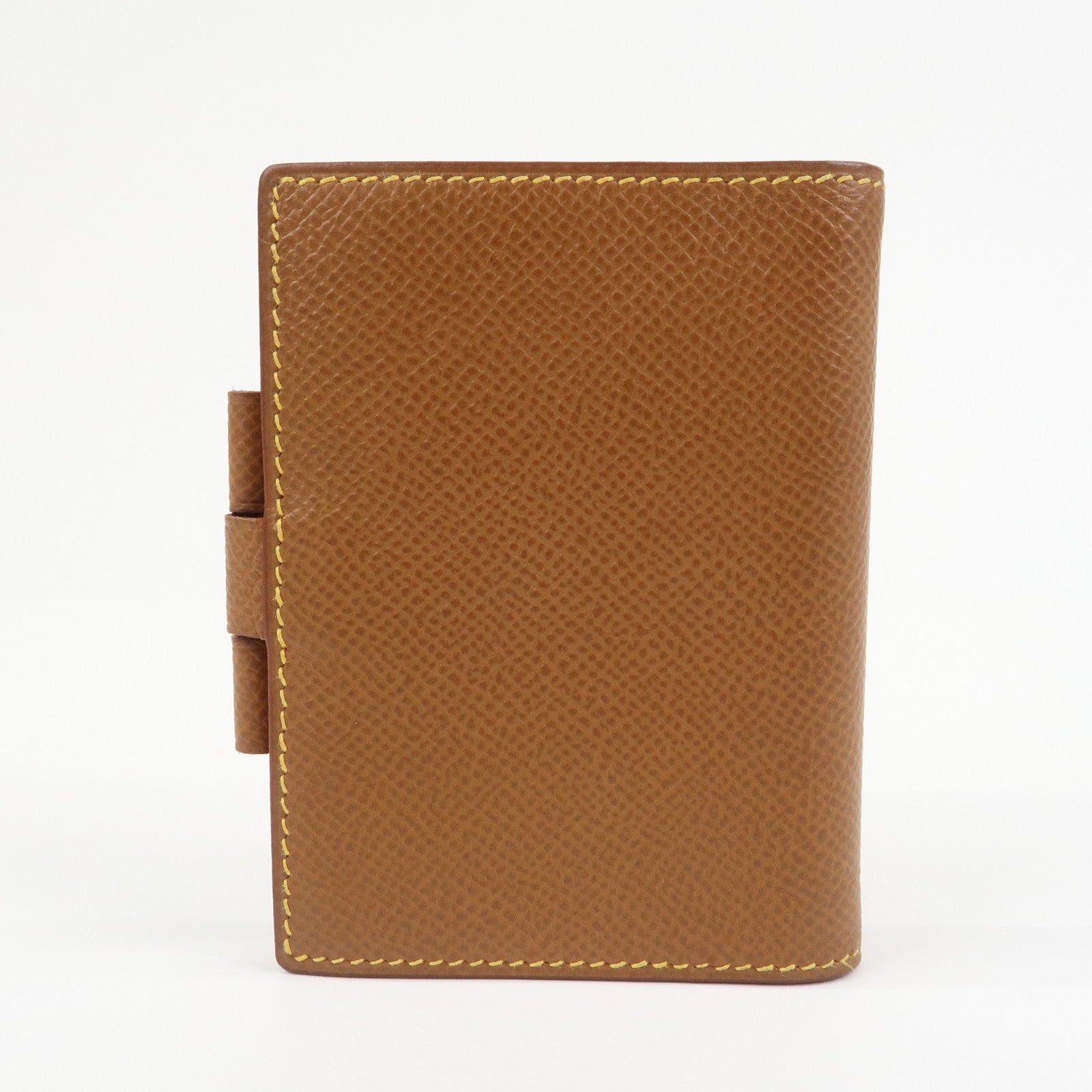 HERMES Agenda PM Leather Planner Cover □B Stamped Gold