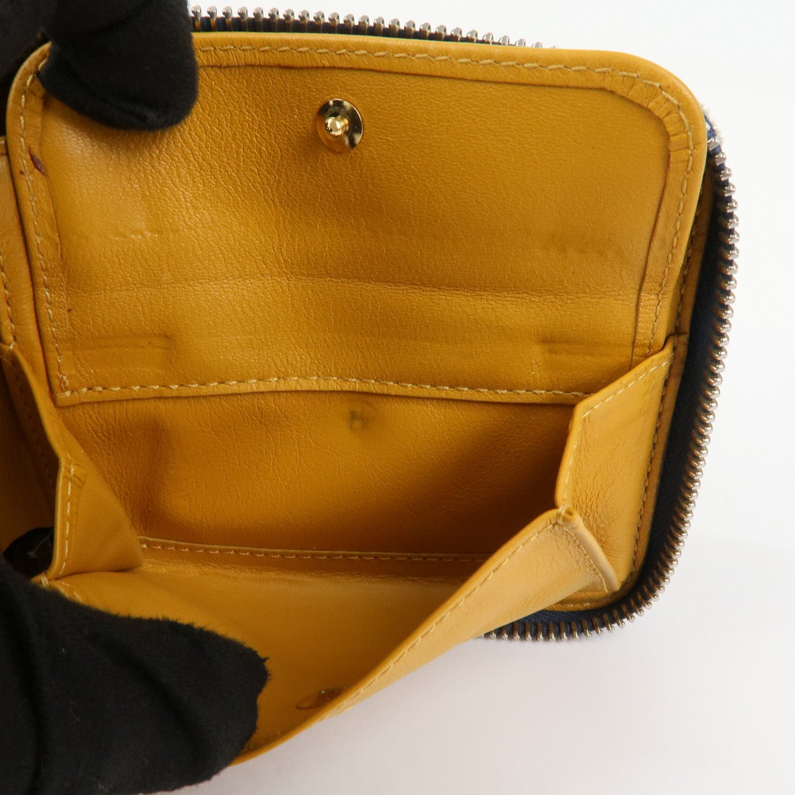 Louis Vuitton Monogram Denim Mini Zippy Wallet Blue M95342