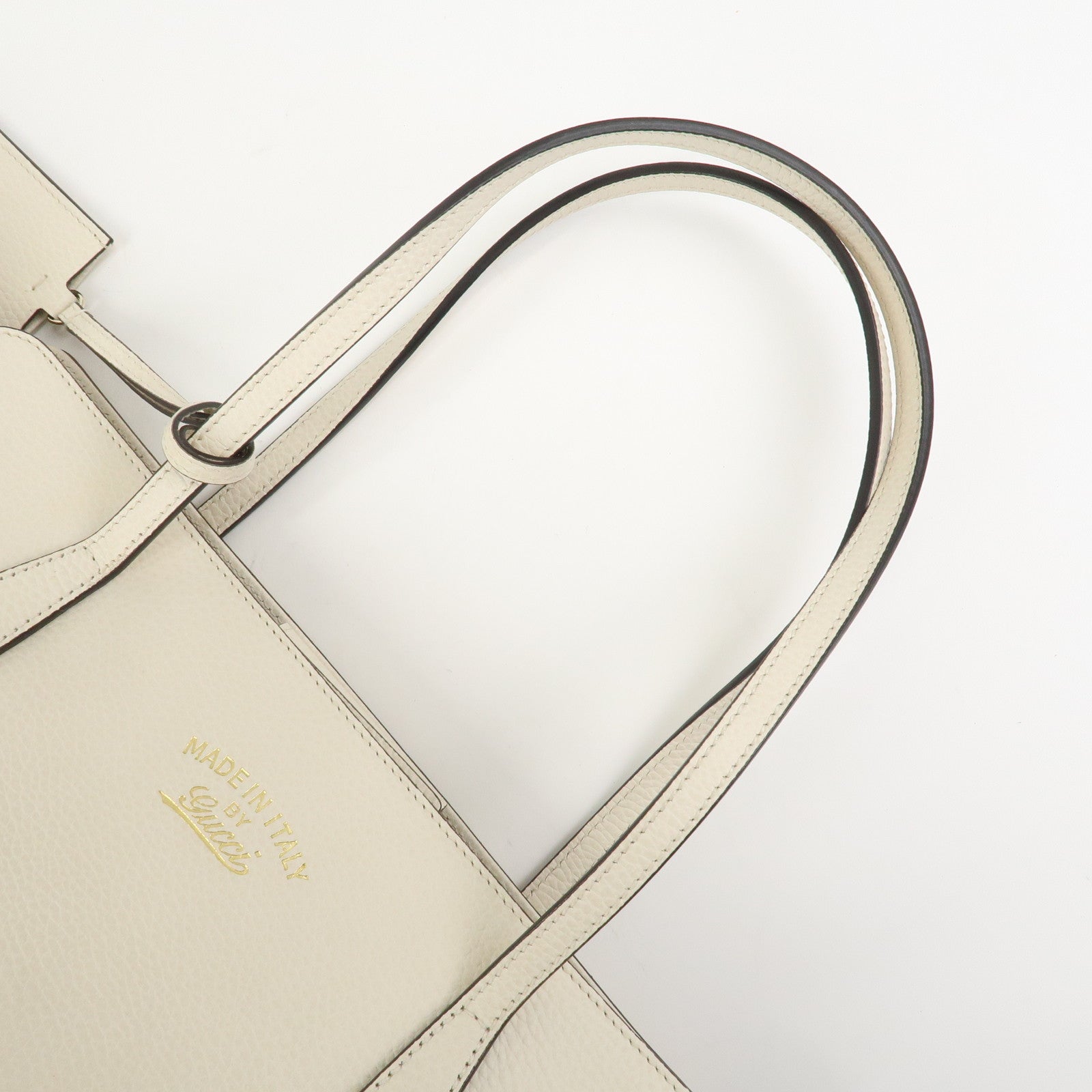 GUCCI Interlocking G Swing Large Tote Bag Shoulder Bag Ivory 354397