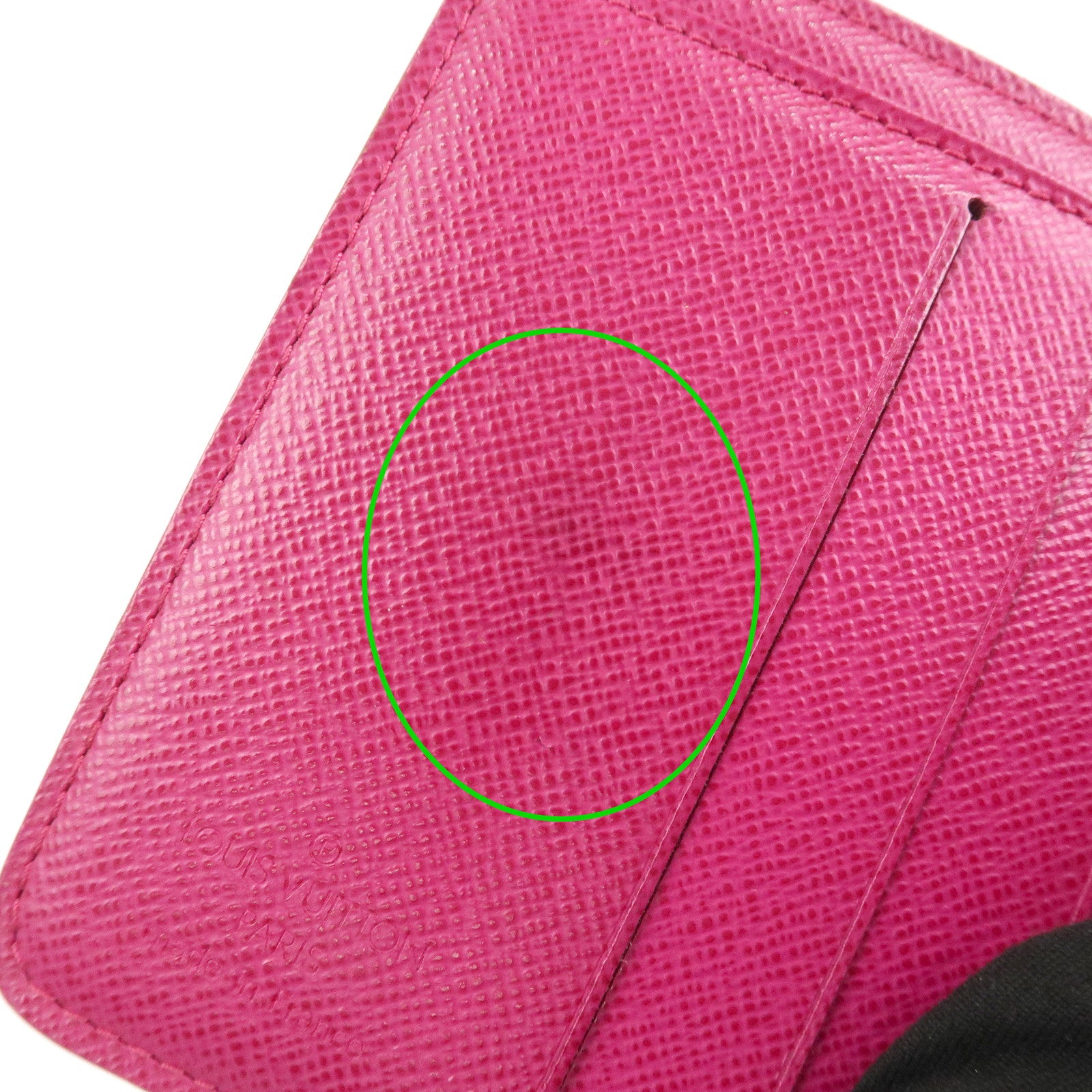 Louis Vuitton Monogram Perfor Compact Zip Fuchsia M95188 Used
