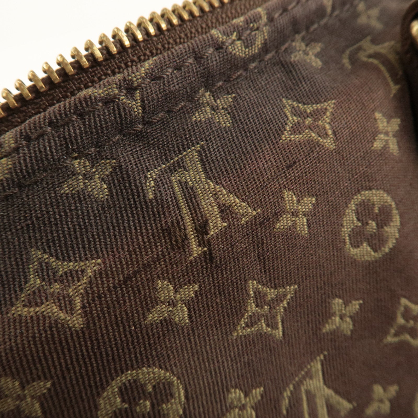 Louis Vuitton Monogram Mini Lin Speedy 30 Boston Bag Ebene M95224