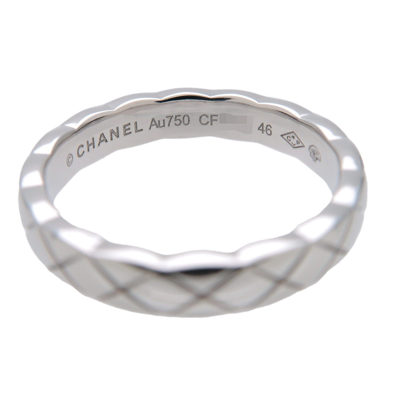 CHANEL COCO Crush Mini Ring K18 750WG White Gold US3.5 J11785