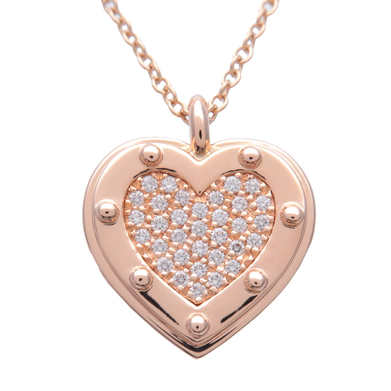 Tiffany & Co Return to Tiffany LoveHeart Tag Diamond Necklace 750PG