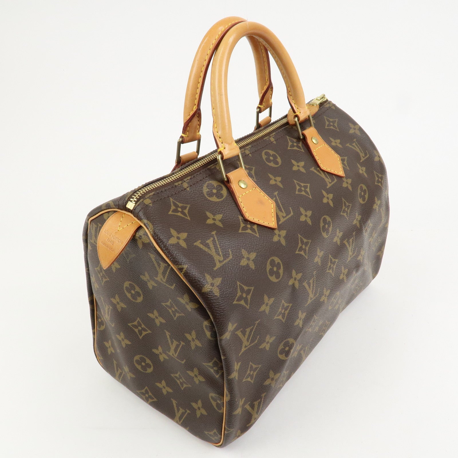 Louis Vuitton Monogram Speedy 30 Boston Bag Hand Bag Brown M41526