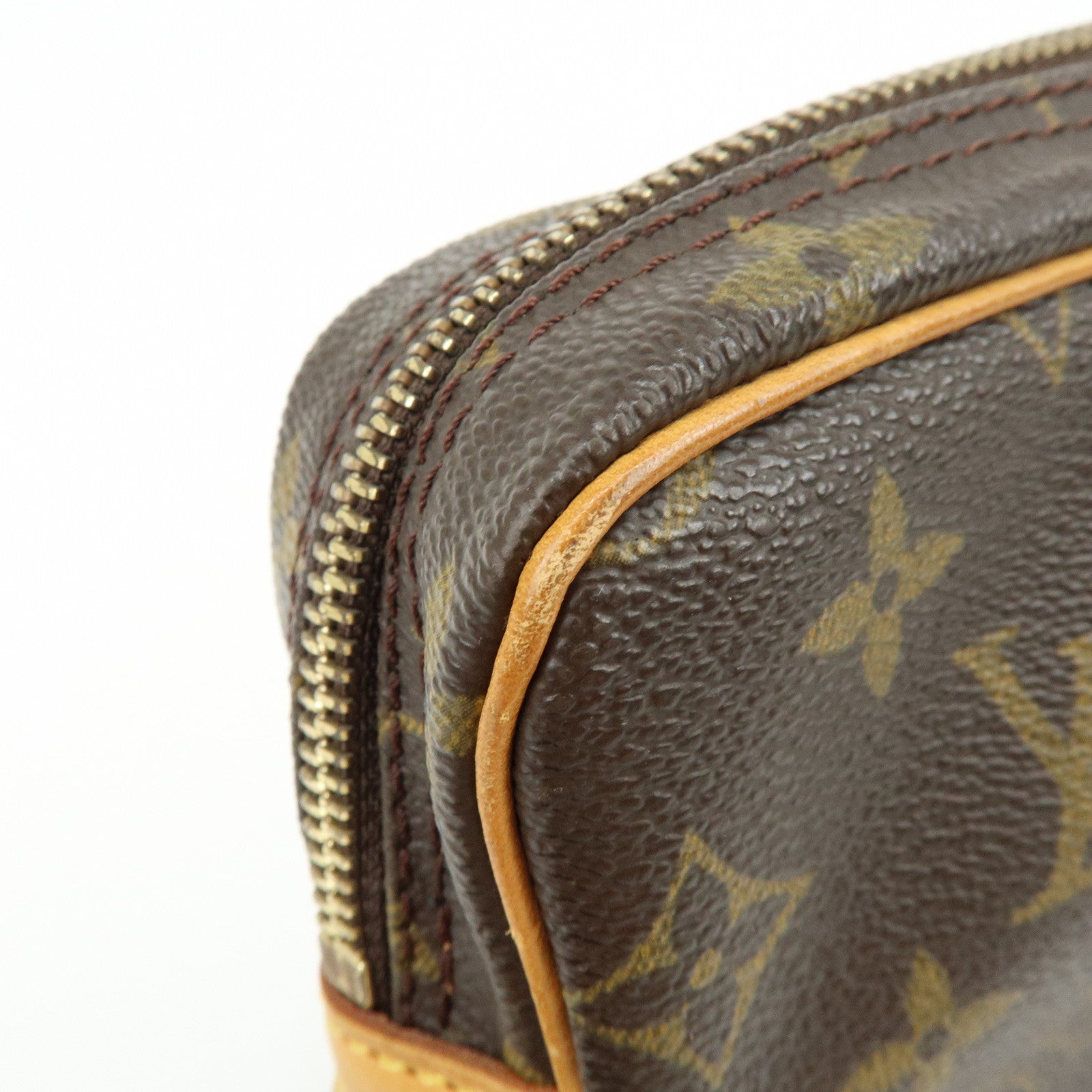 Louis Vuitton Monogram Marly Dragonne GM Clutch Bag Brown M51825