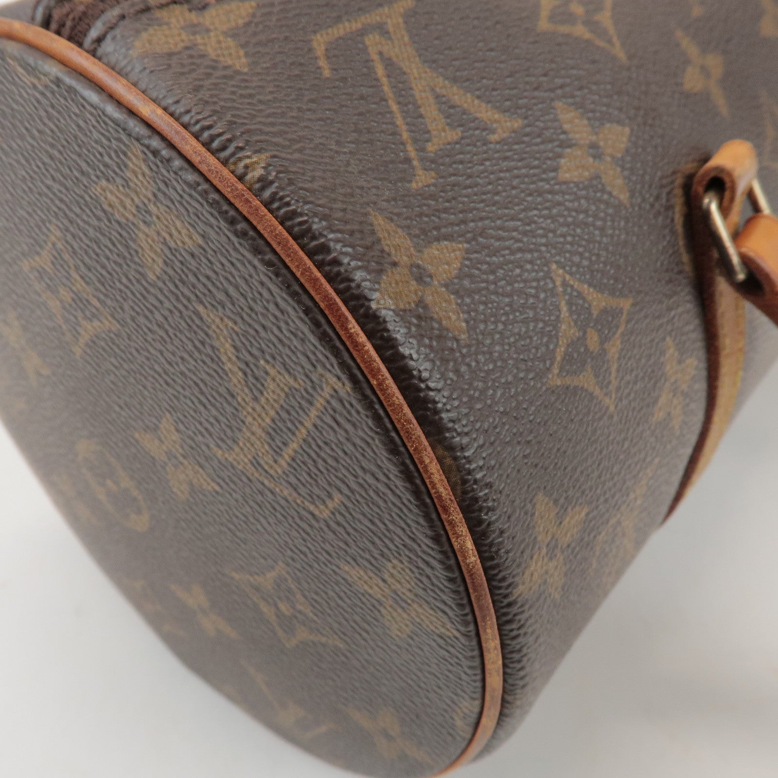 Louis Vuitton Monogram Papillon 30 Hand Bag Brown M51385