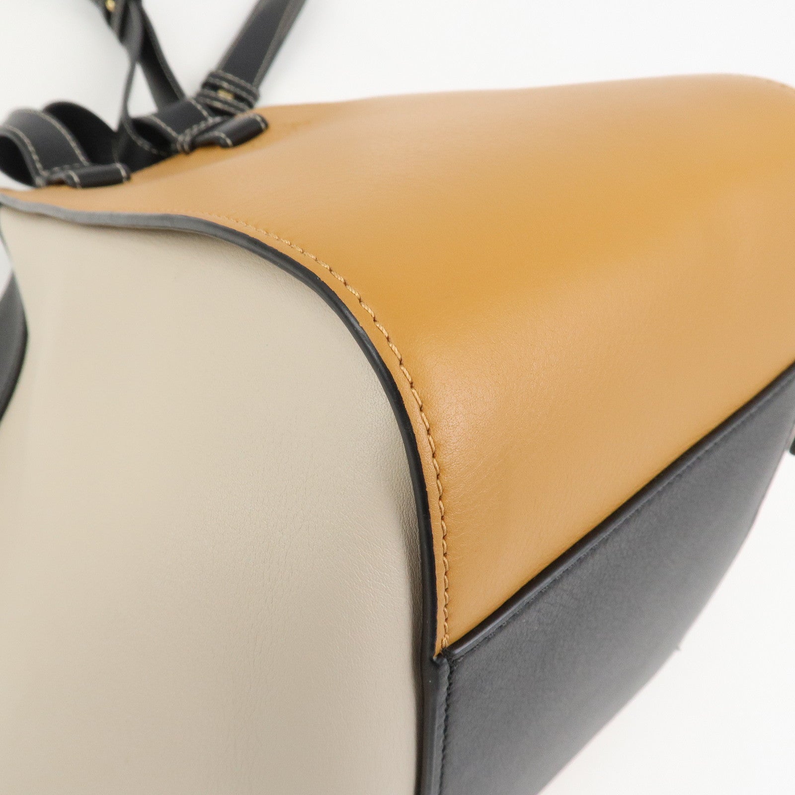 LOEWE Anagram Hammock Small Shoulder Bag Crossbody Bag Beige Black