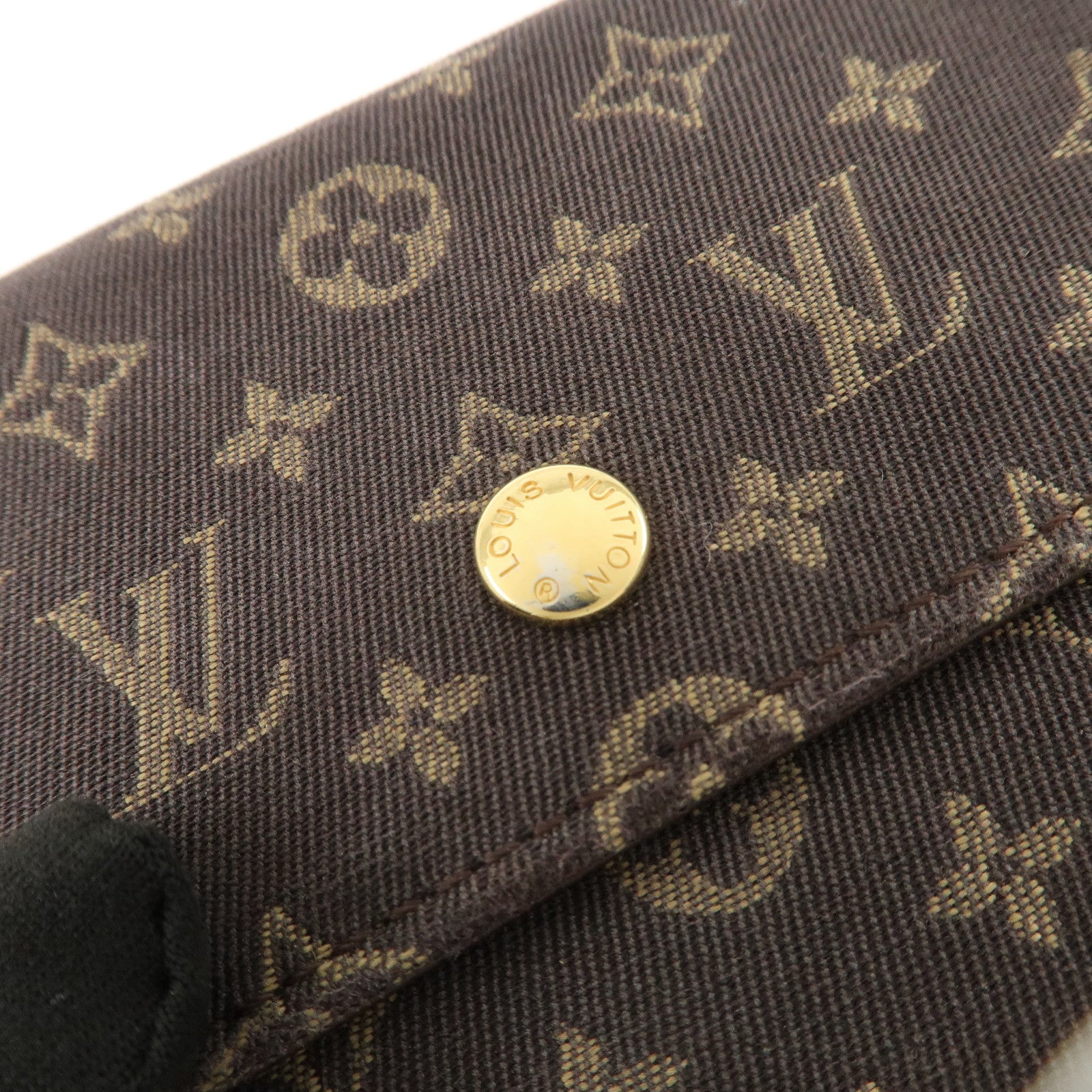 Louis Vuitton Monogram Mini Lin Portefeuille Elise Wallet M95233