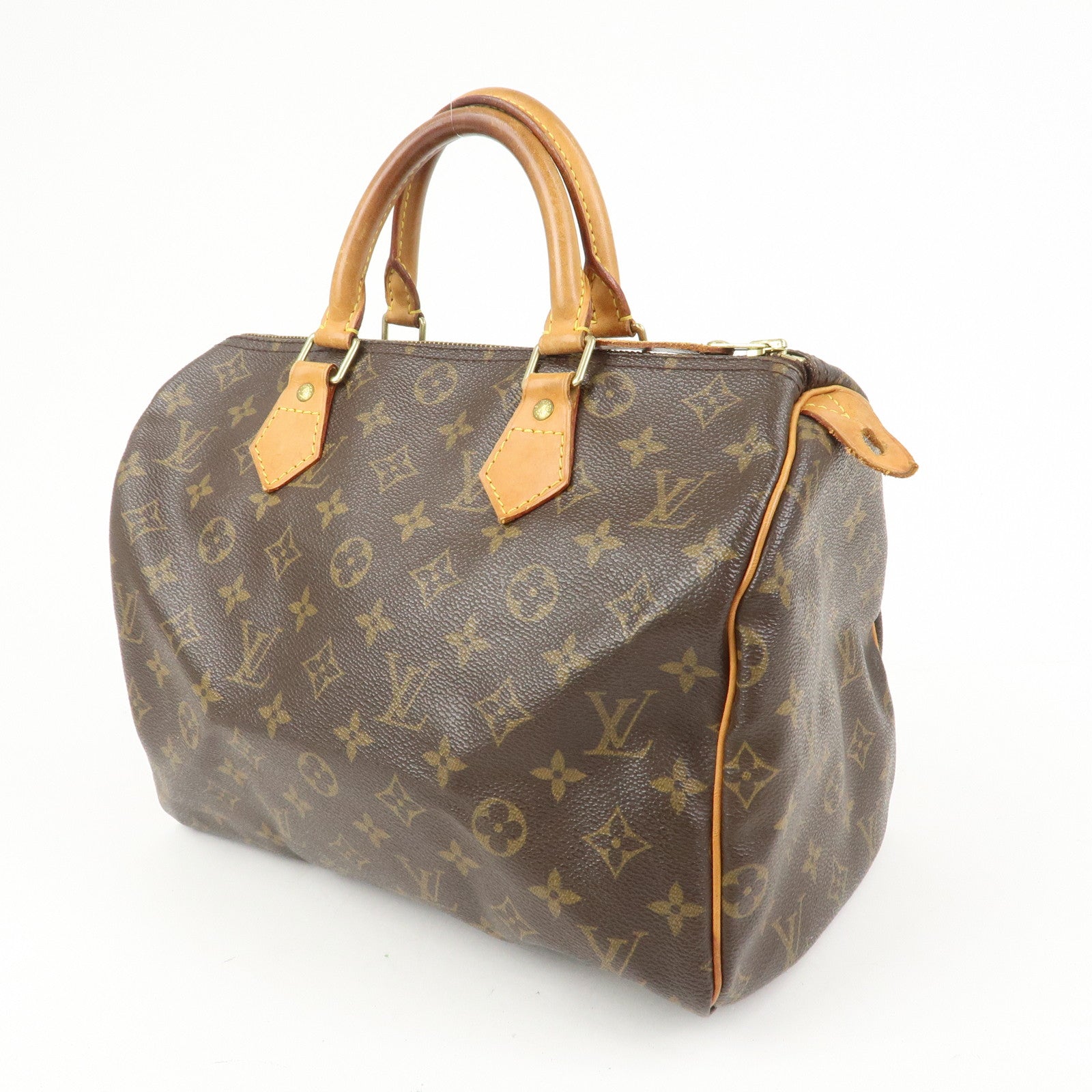 Louis Vuitton Monogram Speedy 30 Boston Bag Hand Bag Brown M41526