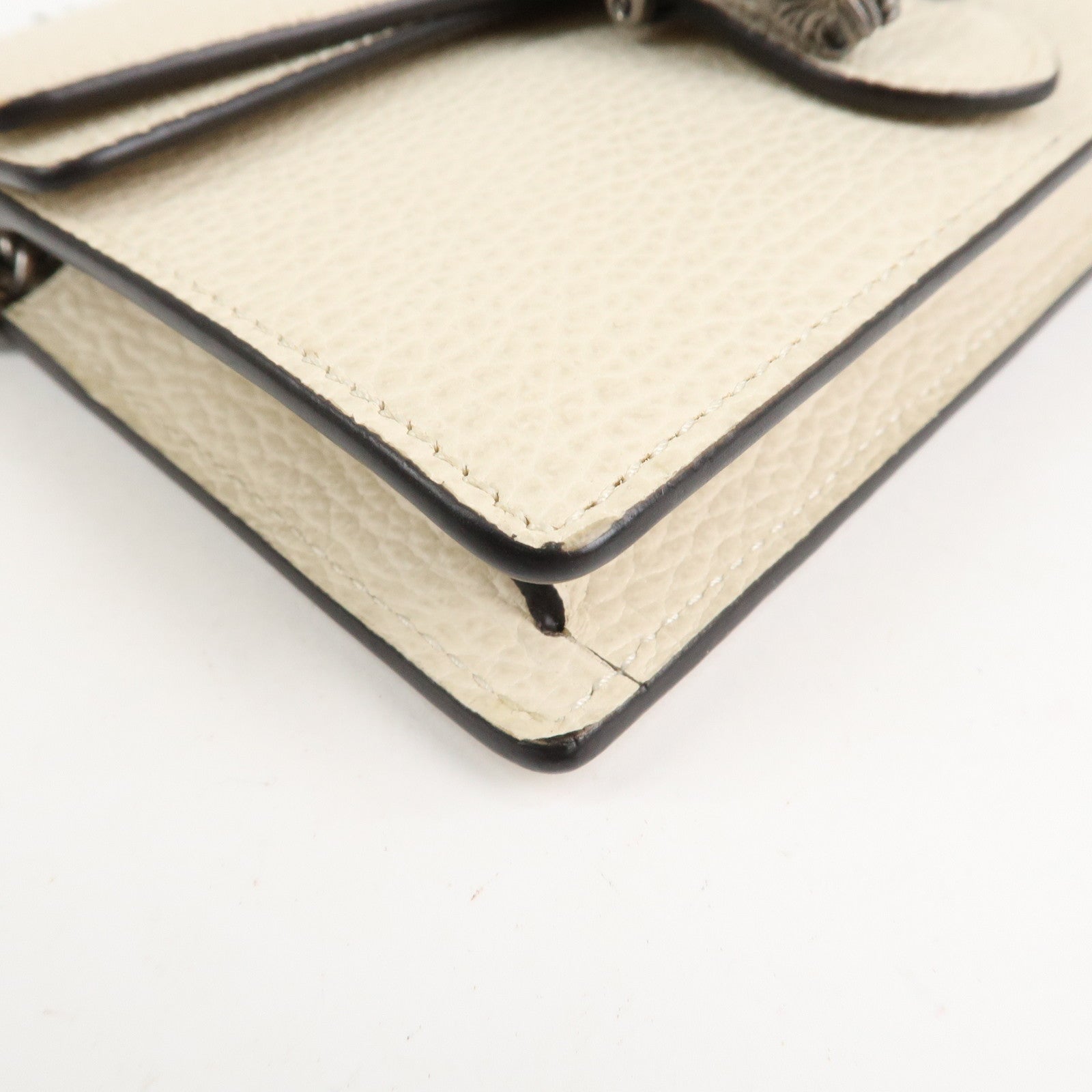 GUCCI Dionysus Super Mini Bag Leather Chain Shoulder Bag 476432 Used