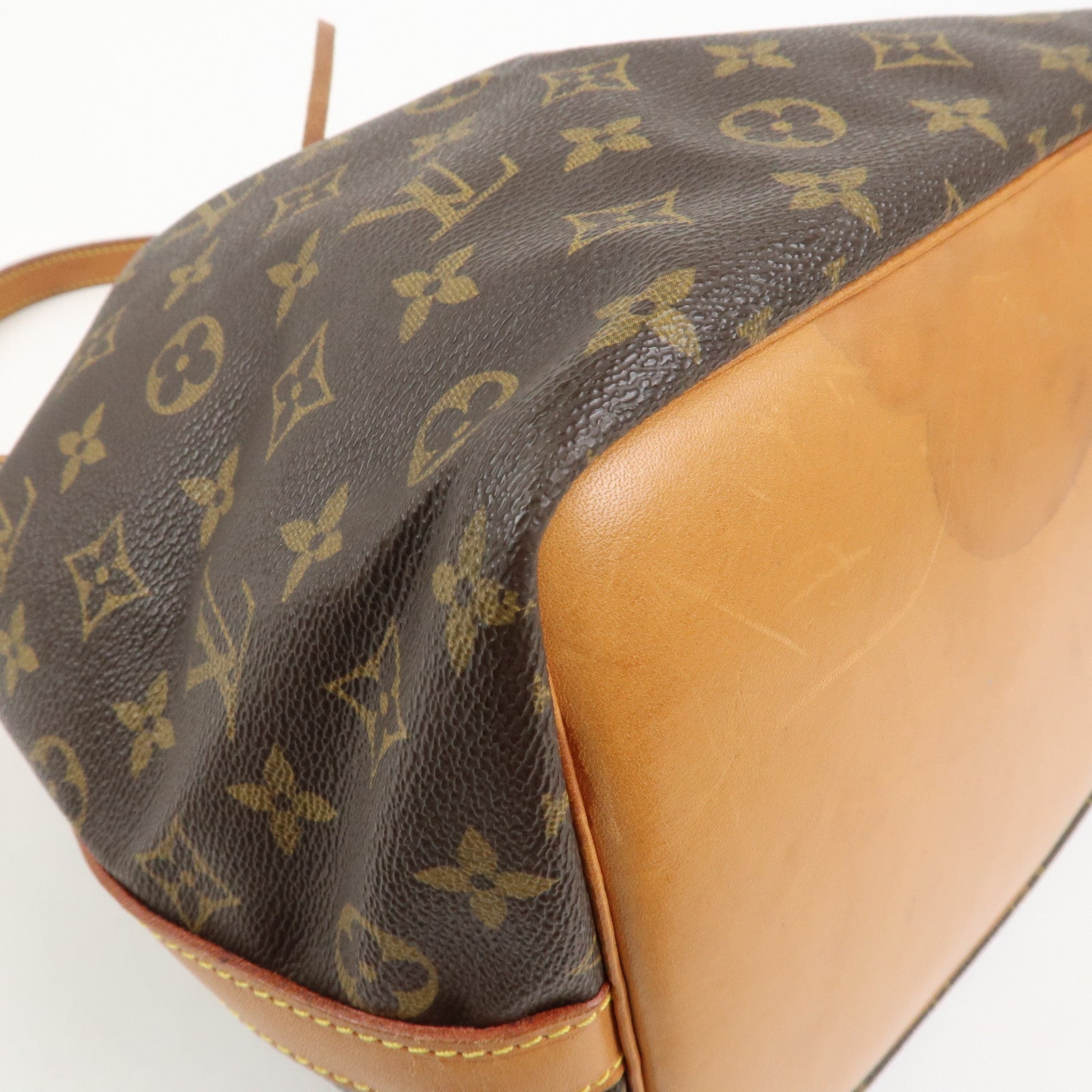 Louis Vuitton Monogram Petit Noe Shoulder Bag Brown M42226