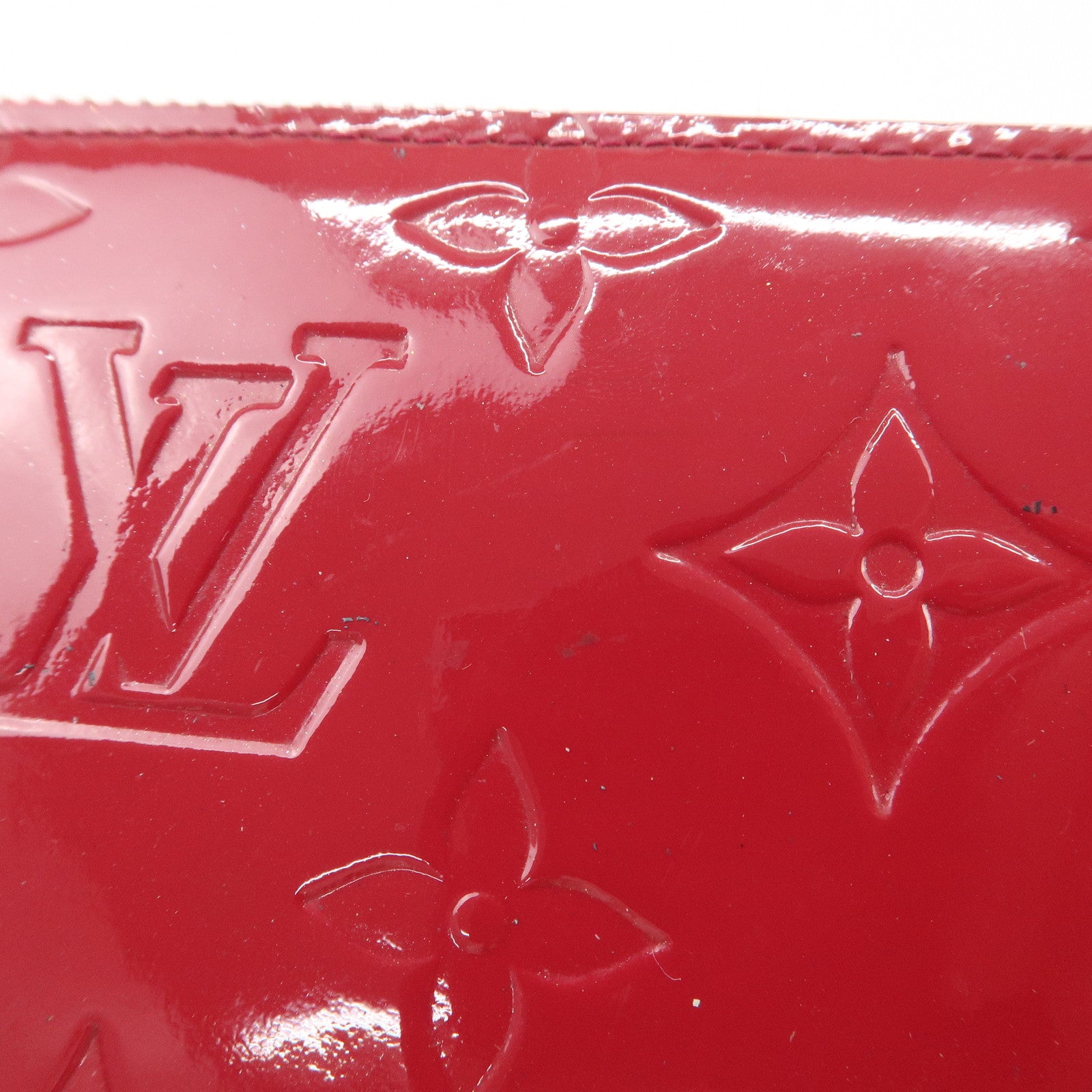Louis Vuitton Monogram Vernis Round Zippy Wallet Rose Indien M91597 Used