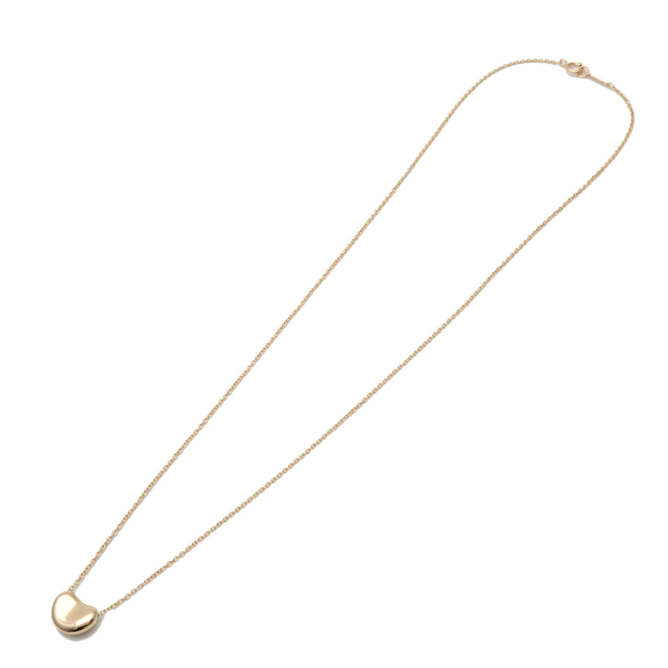 Tiffany & Co Bean Necklace Small K18YG 750YG Yellow Gold