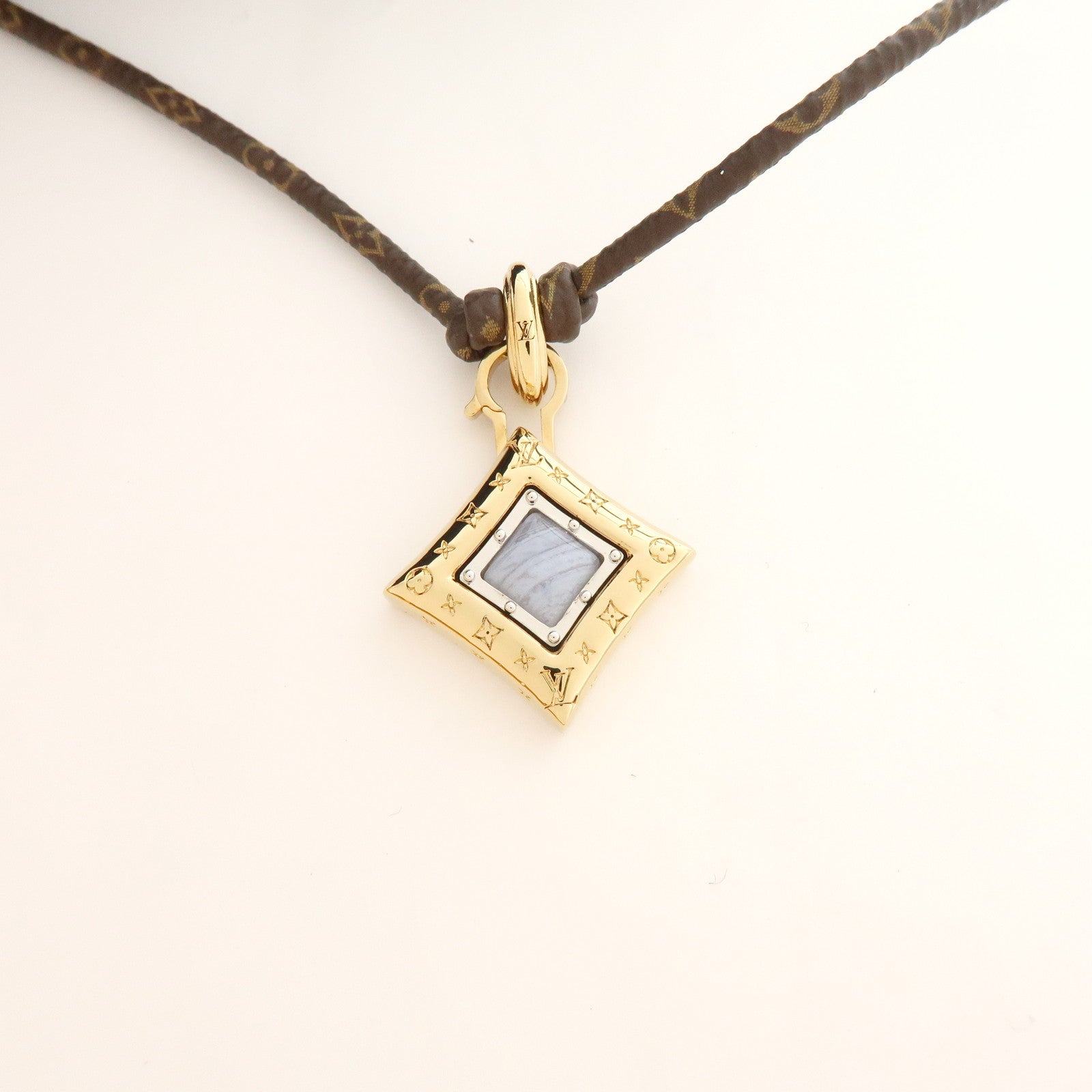 Louis Vuitton Metal Monogram Collier Cord Into Me Necklace M64875