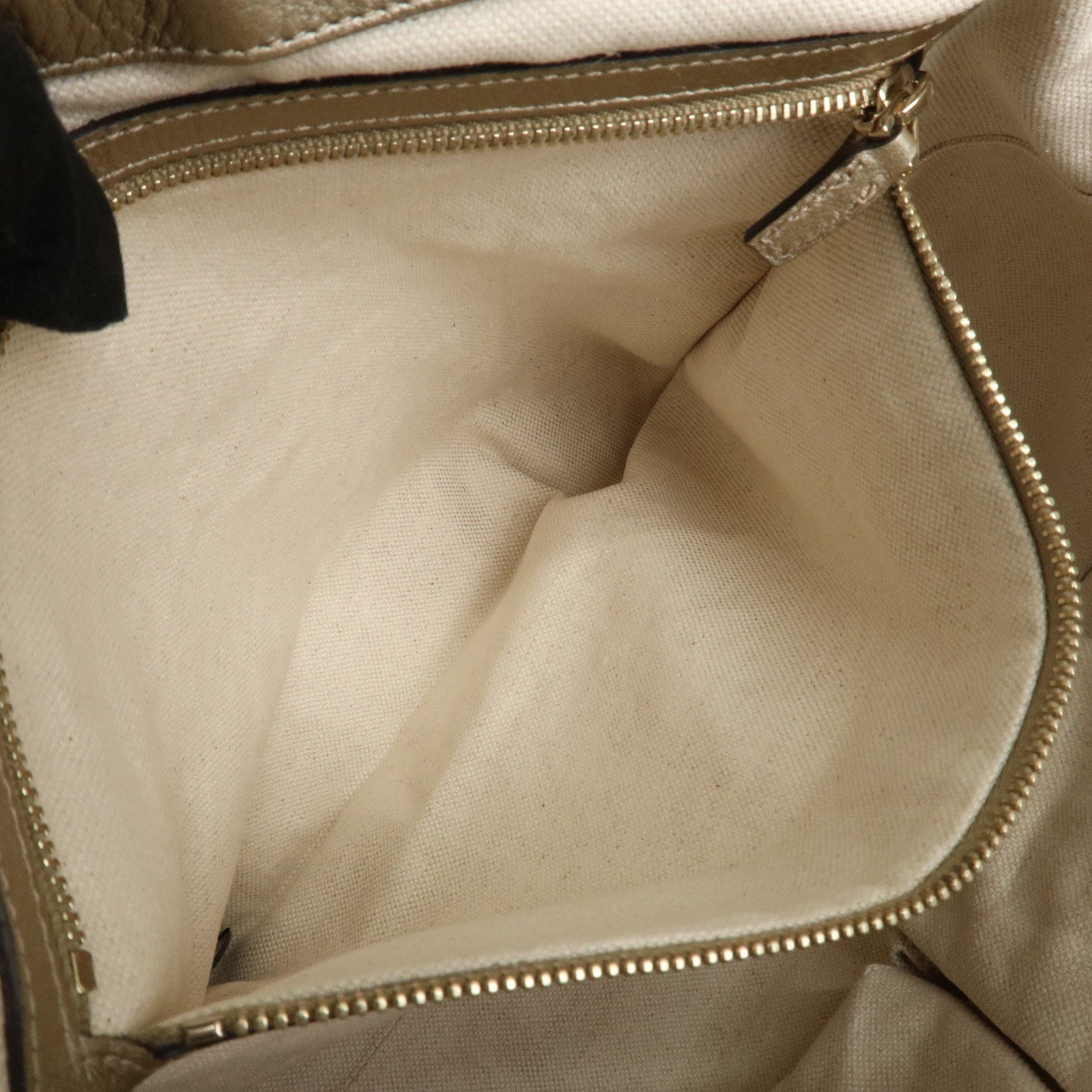 GUCCI Bamboo Leather Bella 2Way Shoulder Bag Hand Bag Gold 282301