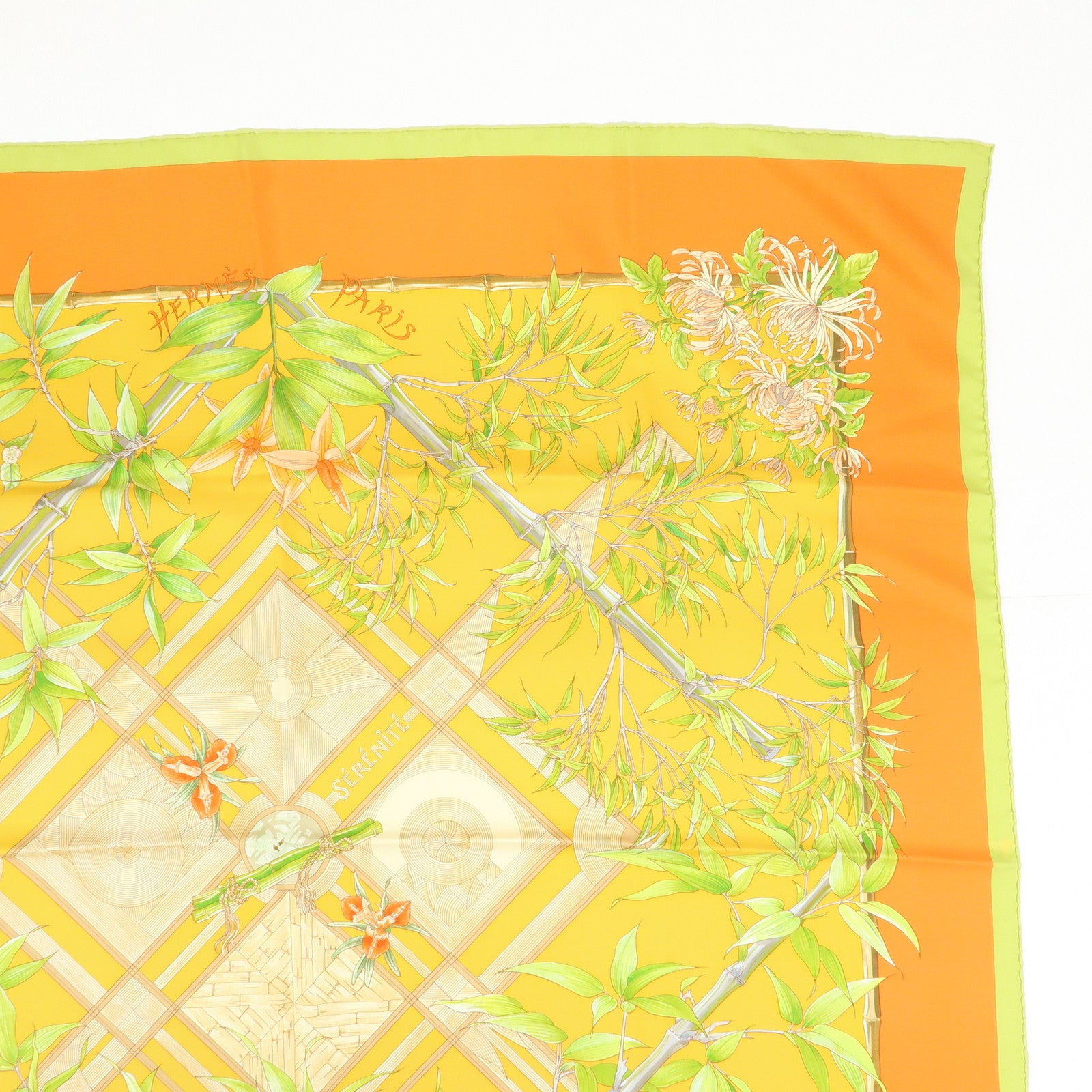 HERMES Carre 90 Set of 2 Silk 100% Scarf au gre du vent SERENITE