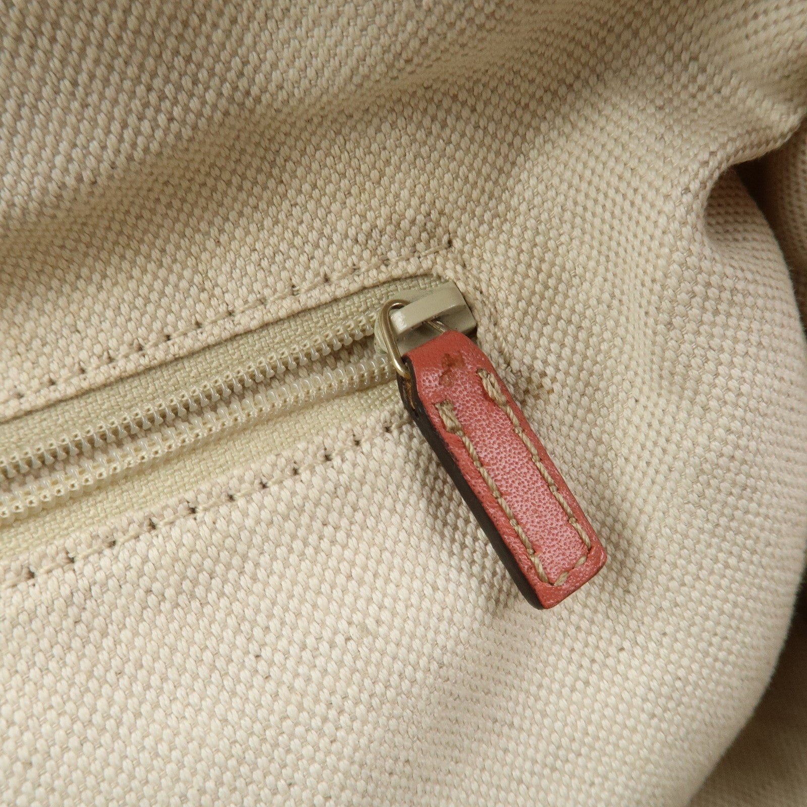 GUCCI Diamante Interlocking G Canvas Leather 2WAY Hand Bag 223974