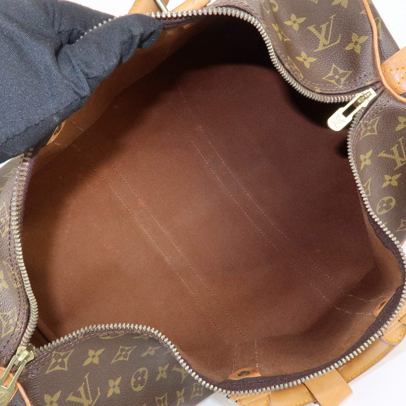 Louis Vuitton Monogram Keep All 45 Boston Bag Brown M41428