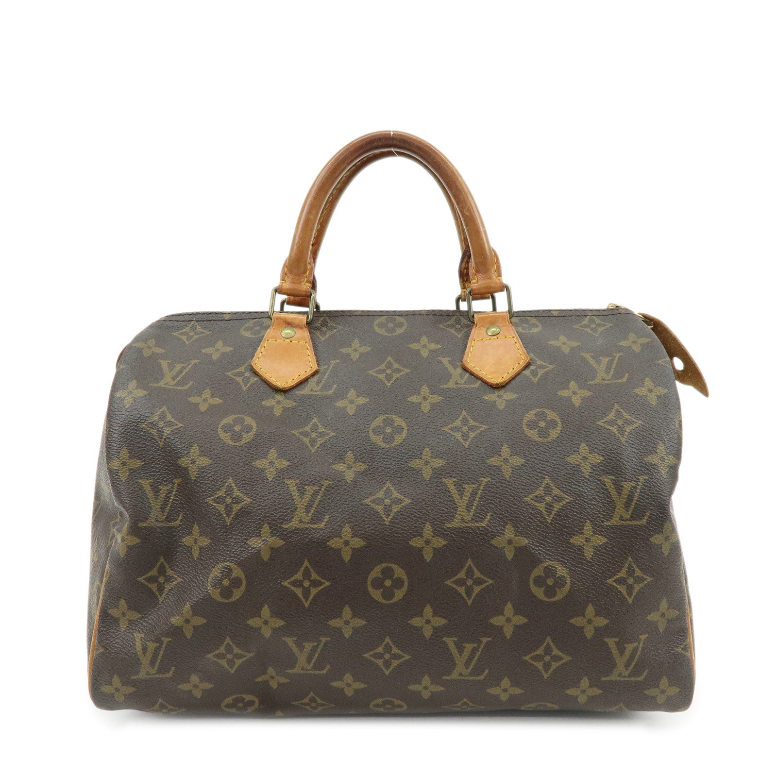 Louis Vuitton Monogram Speedy 30 Boston Bag Hand Bag Brown M41526