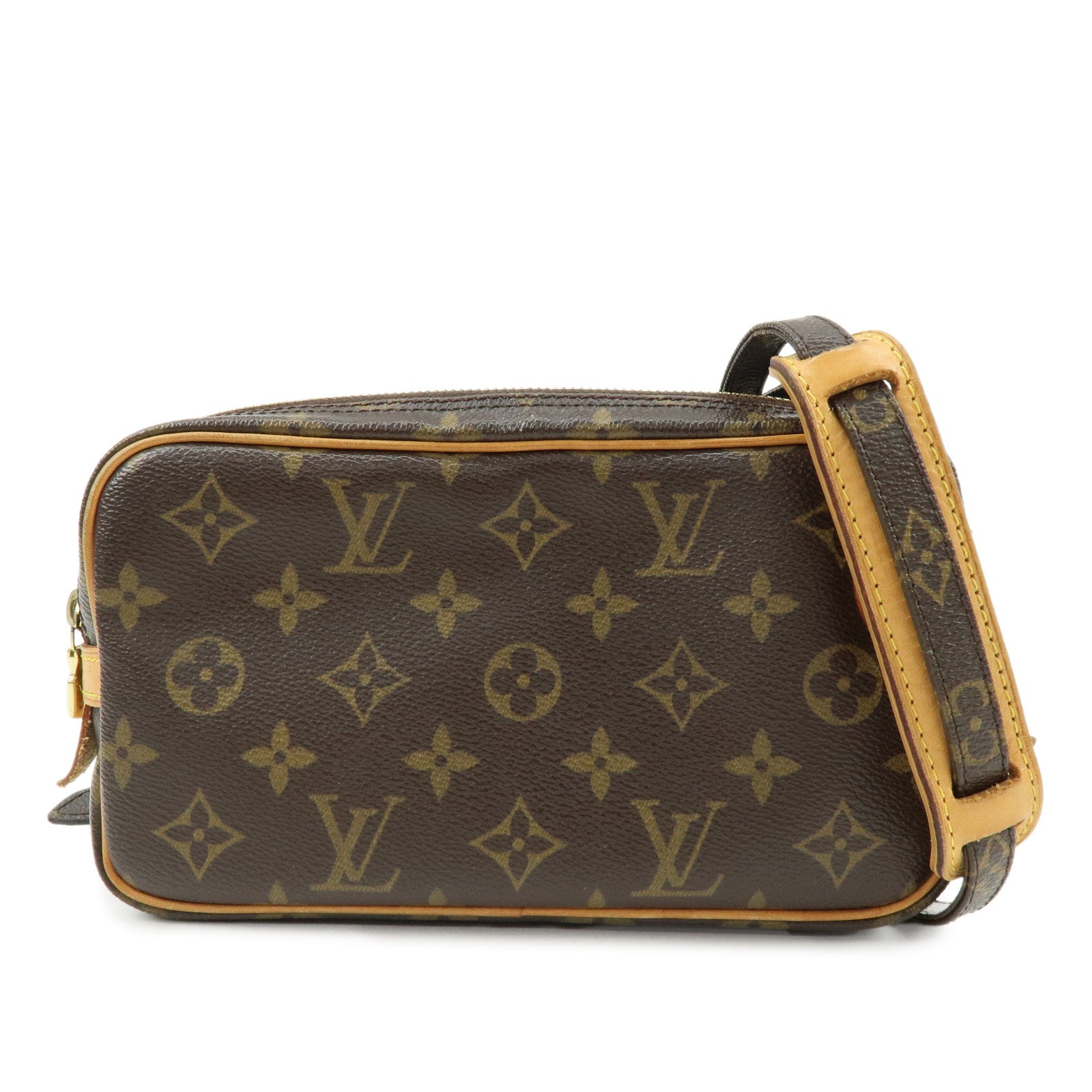 Louis Vuitton Monogram Pochette Marly Bandouliere Bag Brown M51828