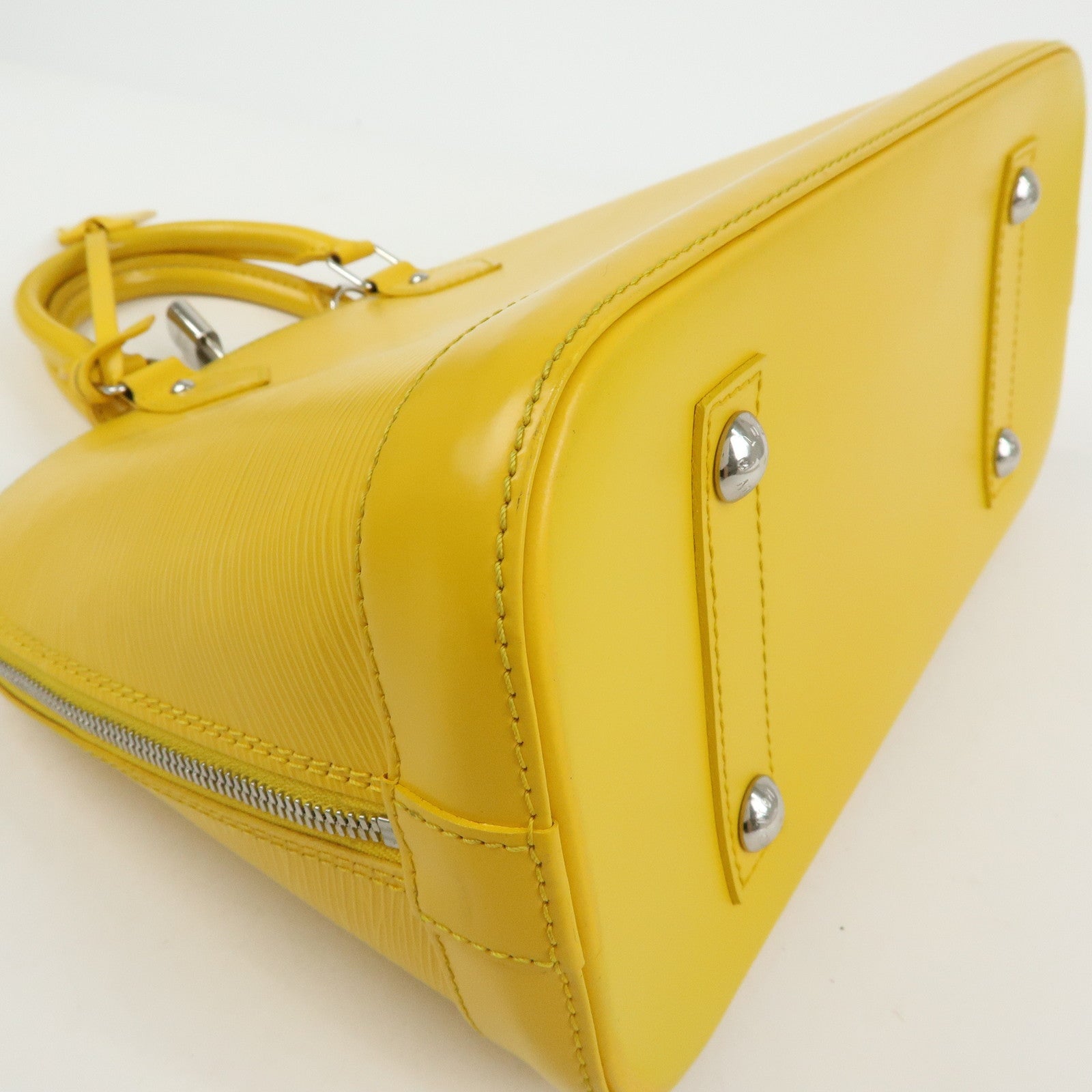 Louis Vuitton Epi Alma Epi Leather PM Hand Bag Citron M40619