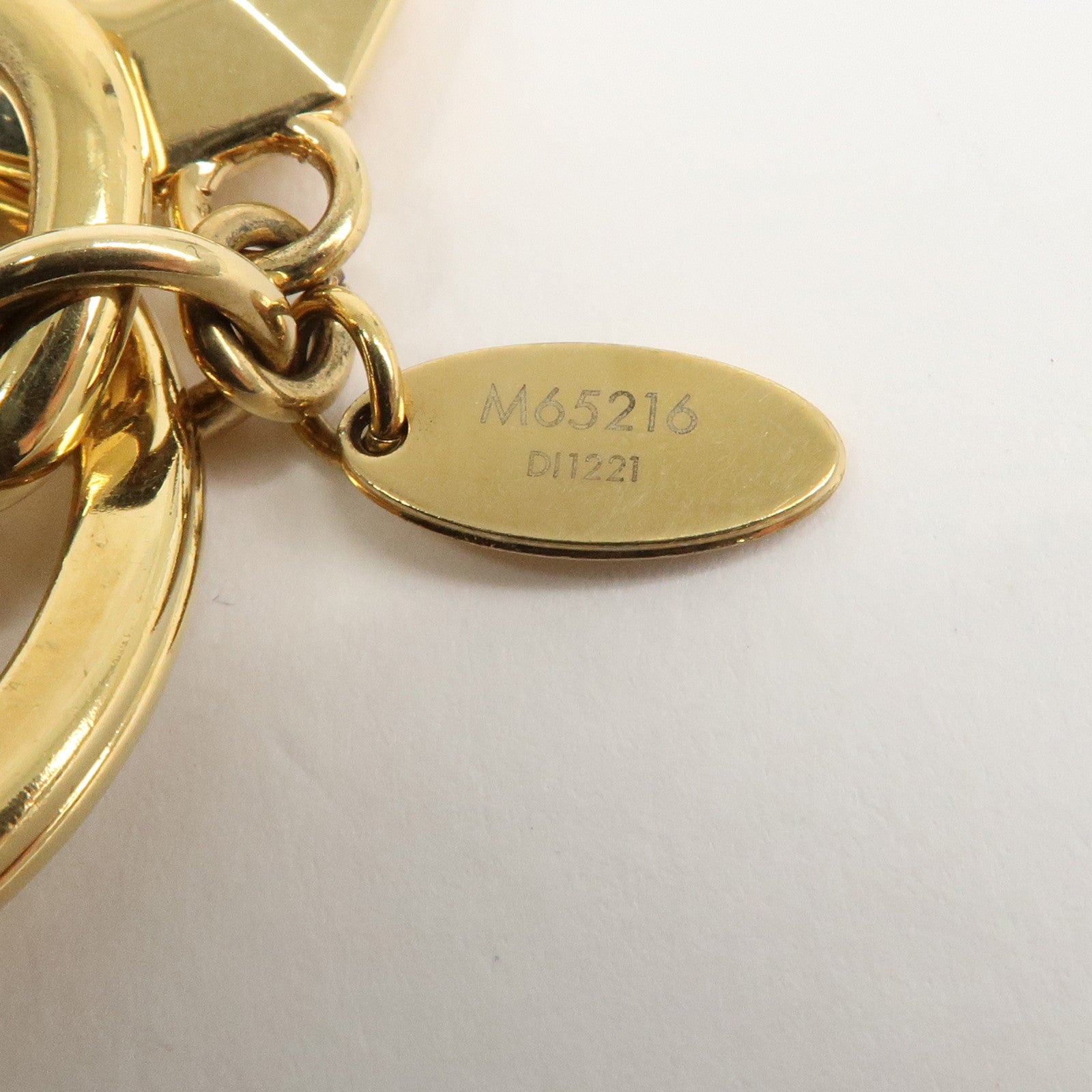 Louis Vuitton LV Facettes Porte Cles Key Chain Bag Charm M65216 Used