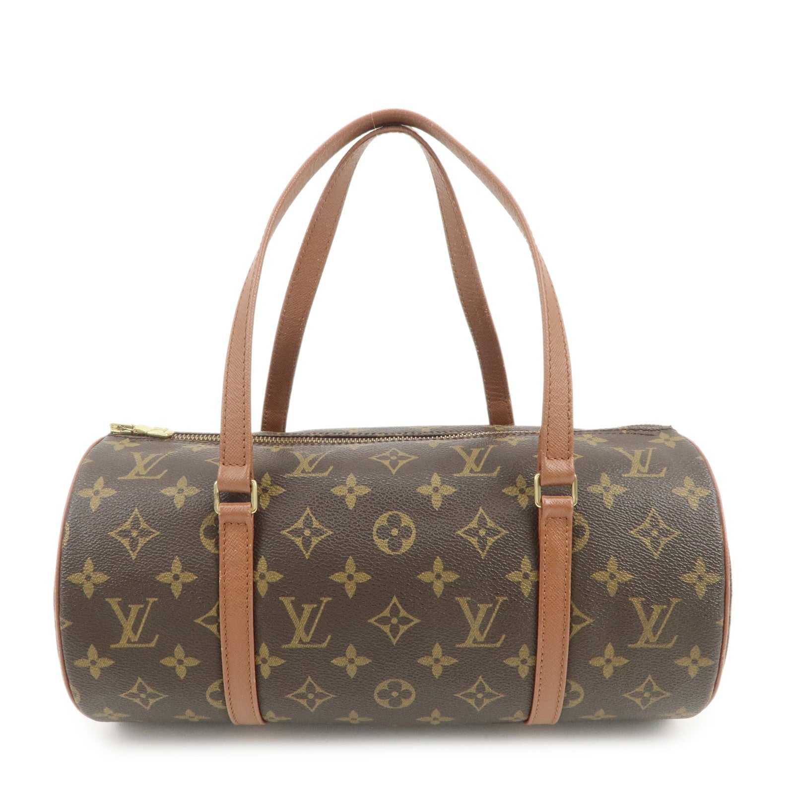 Louis Vuitton Monogram Papillon 30 Hand Bag Brown M51365