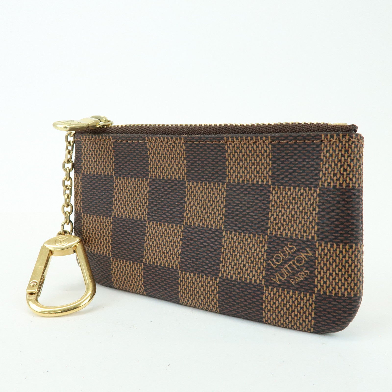 Louis Vuitton Damier Canvas Pochette Cles Damier Ebene N62658
