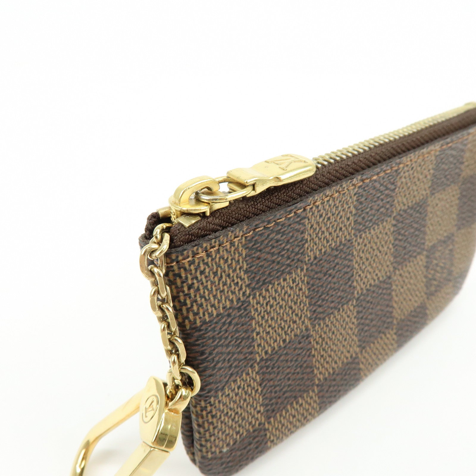 Louis Vuitton Damier Pochette Cles Coin Case Damier Ebene N62658