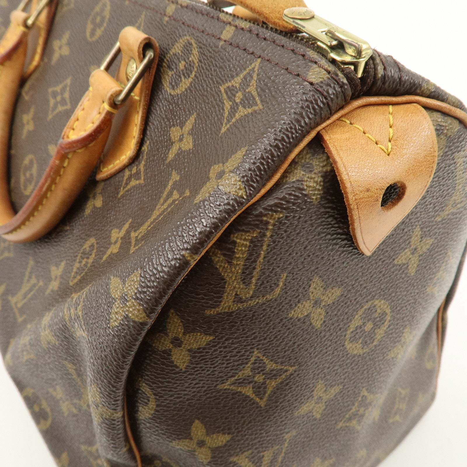 Louis Vuitton Monogram Speedy 30 Boston Bag Brown M41524