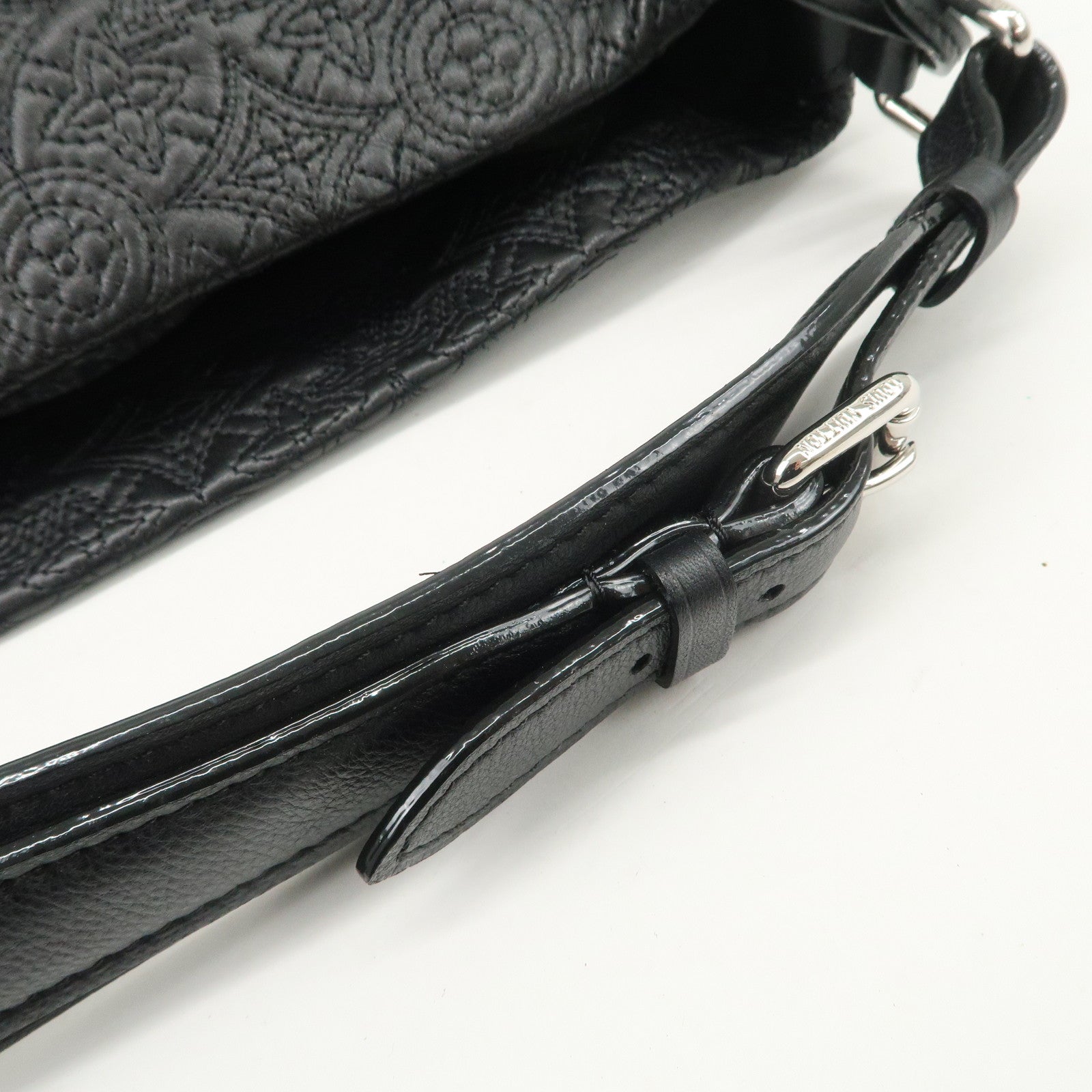 Louis Vuitton Monogram Antia Hobo PM Leather Shoulder Bag Noir M93833 Used