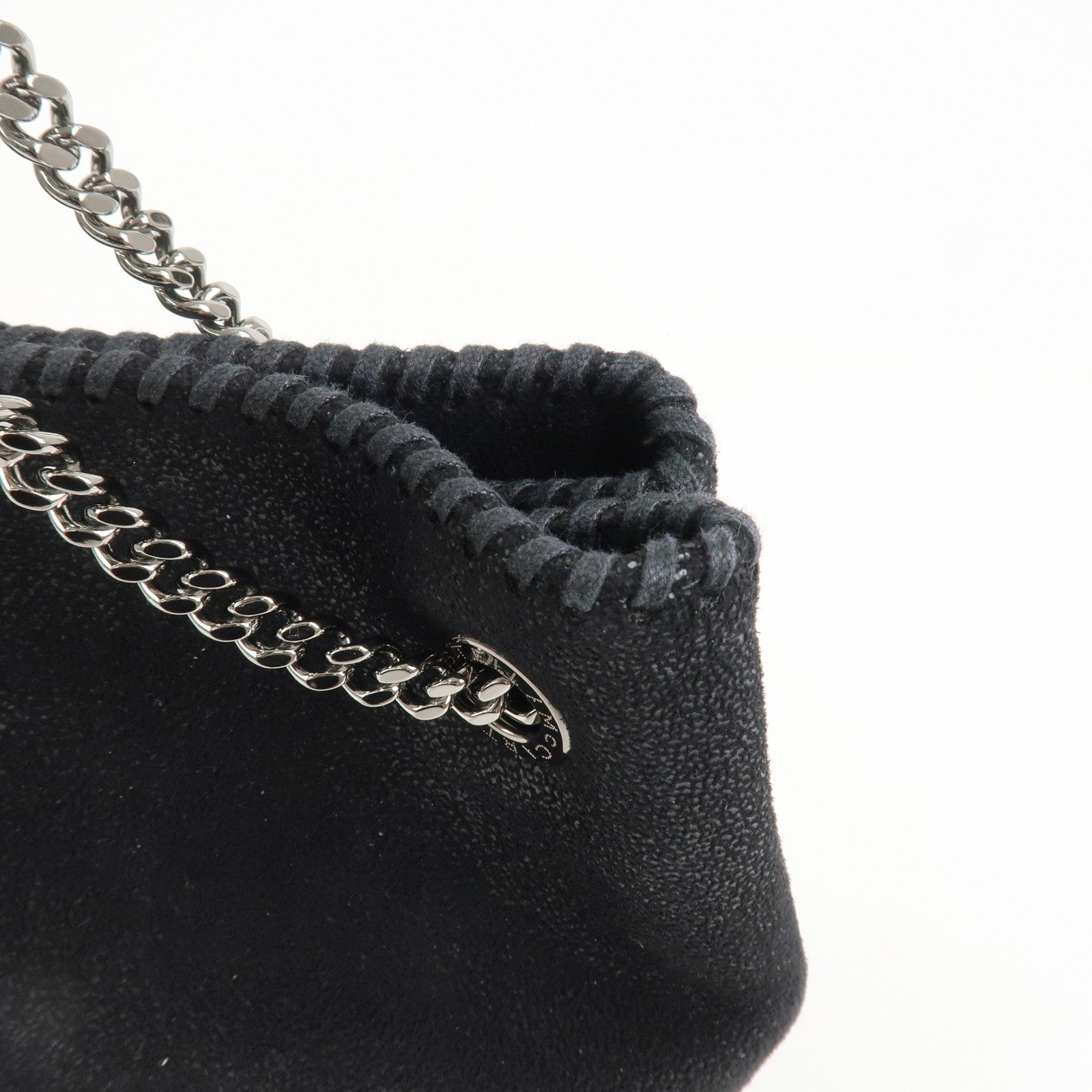 STELLA MCCARTNEY Falabella Polyester Leather Shoulder Bag Black