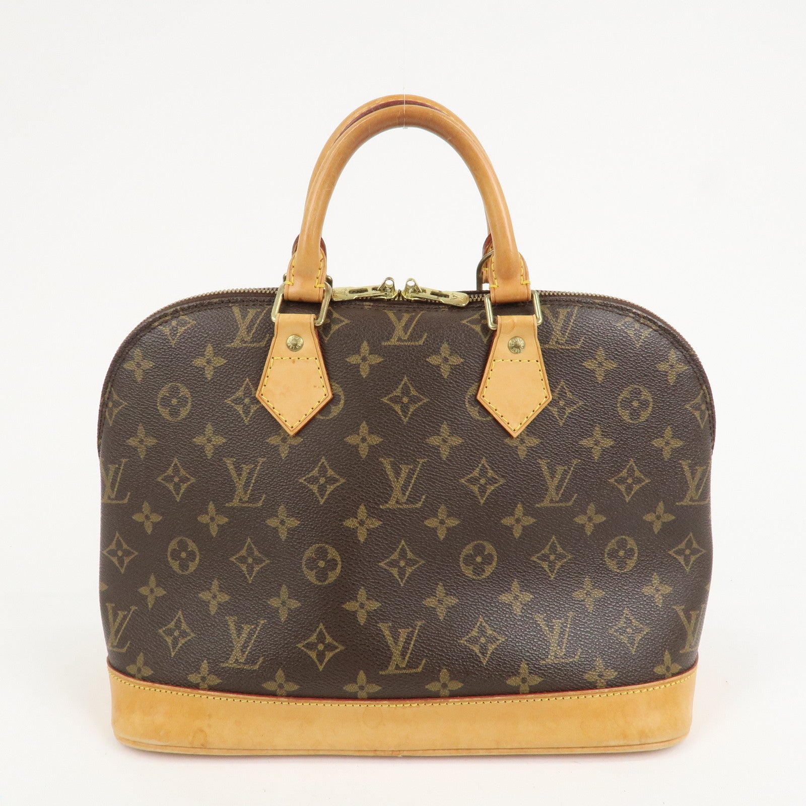 Louis Vuitton Monogram Canvas Alma Hand Bag Brown M51130
