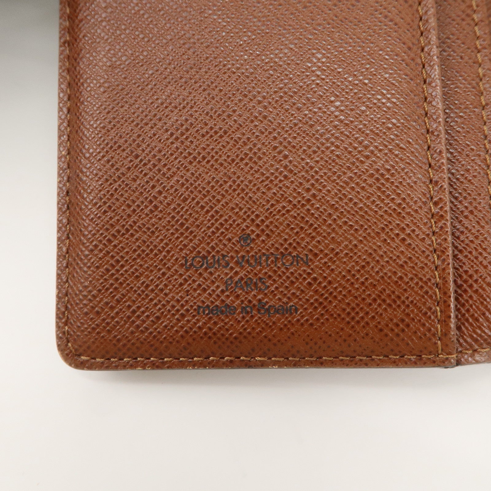 Louis Vuitton Monogram Porte Monnaie Viennois Wallet Brown M61663 Used