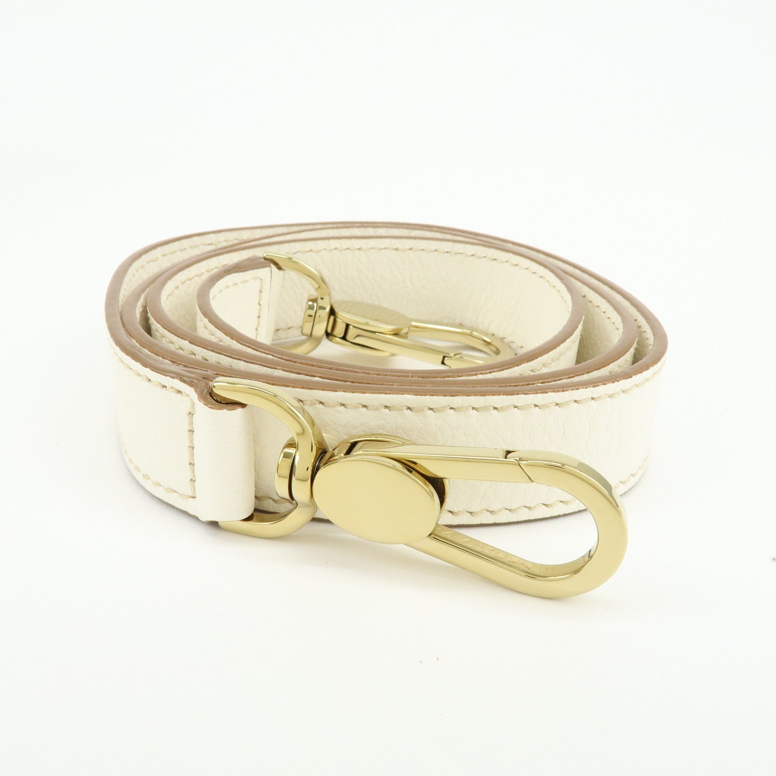 Cartier Marcello Leather 2Way Bag Shoulder Bag Hand Bag Ivory