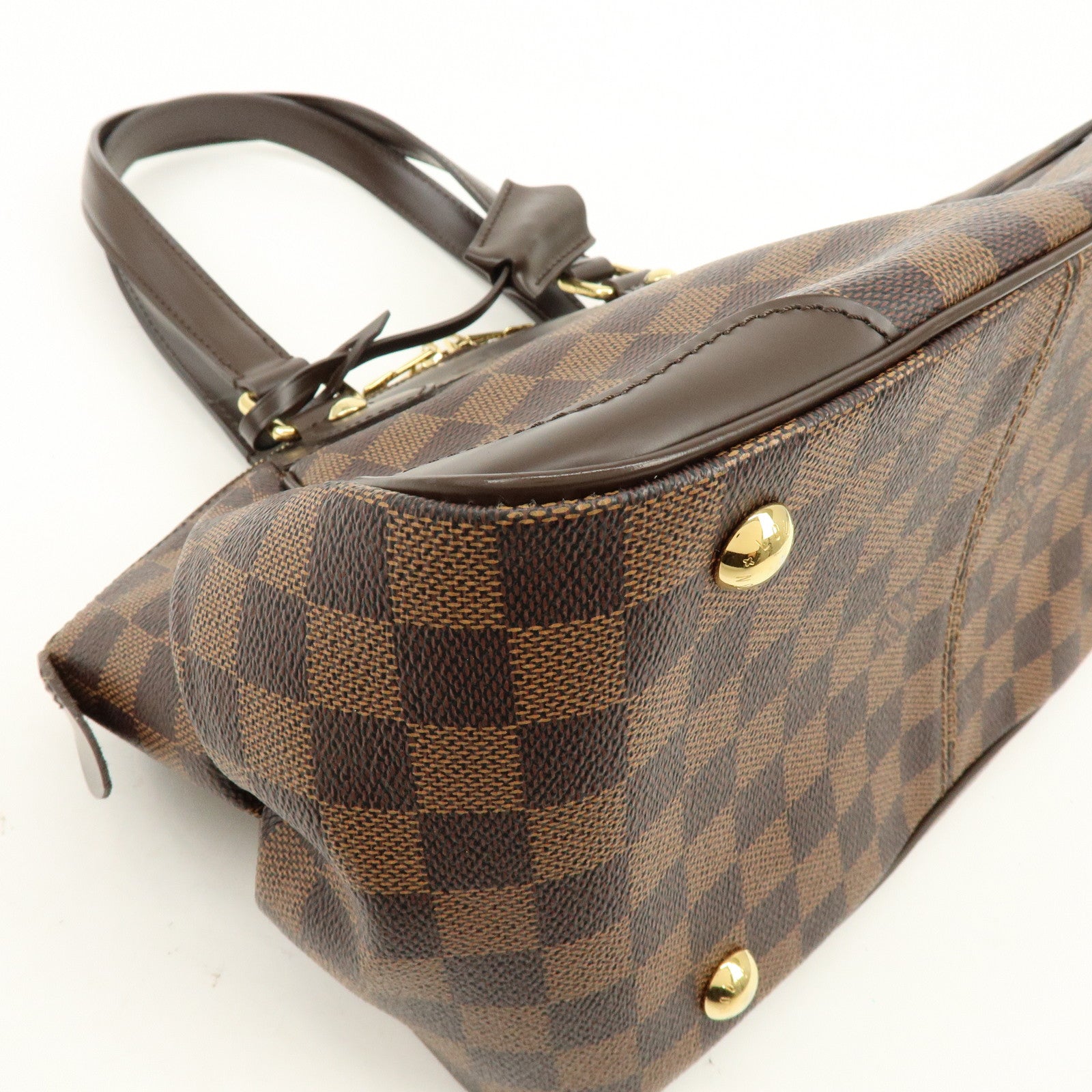 Louis Vuitton Damier Ebene Verona PM Hand Bag Brown