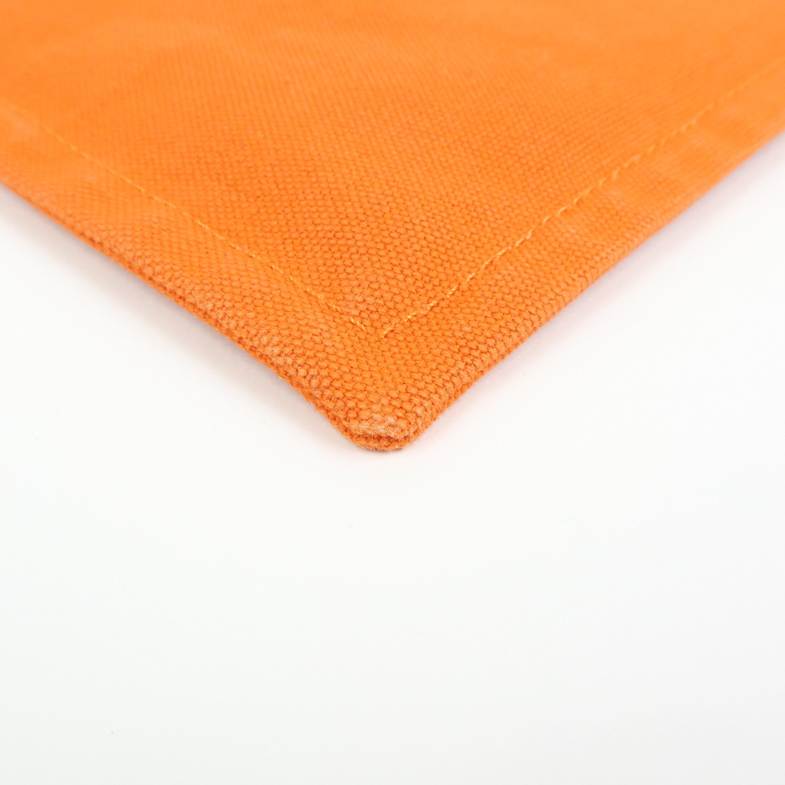 HERMES Yachting GM Canvas Flat Pouch Cosmetic Pouch Orange