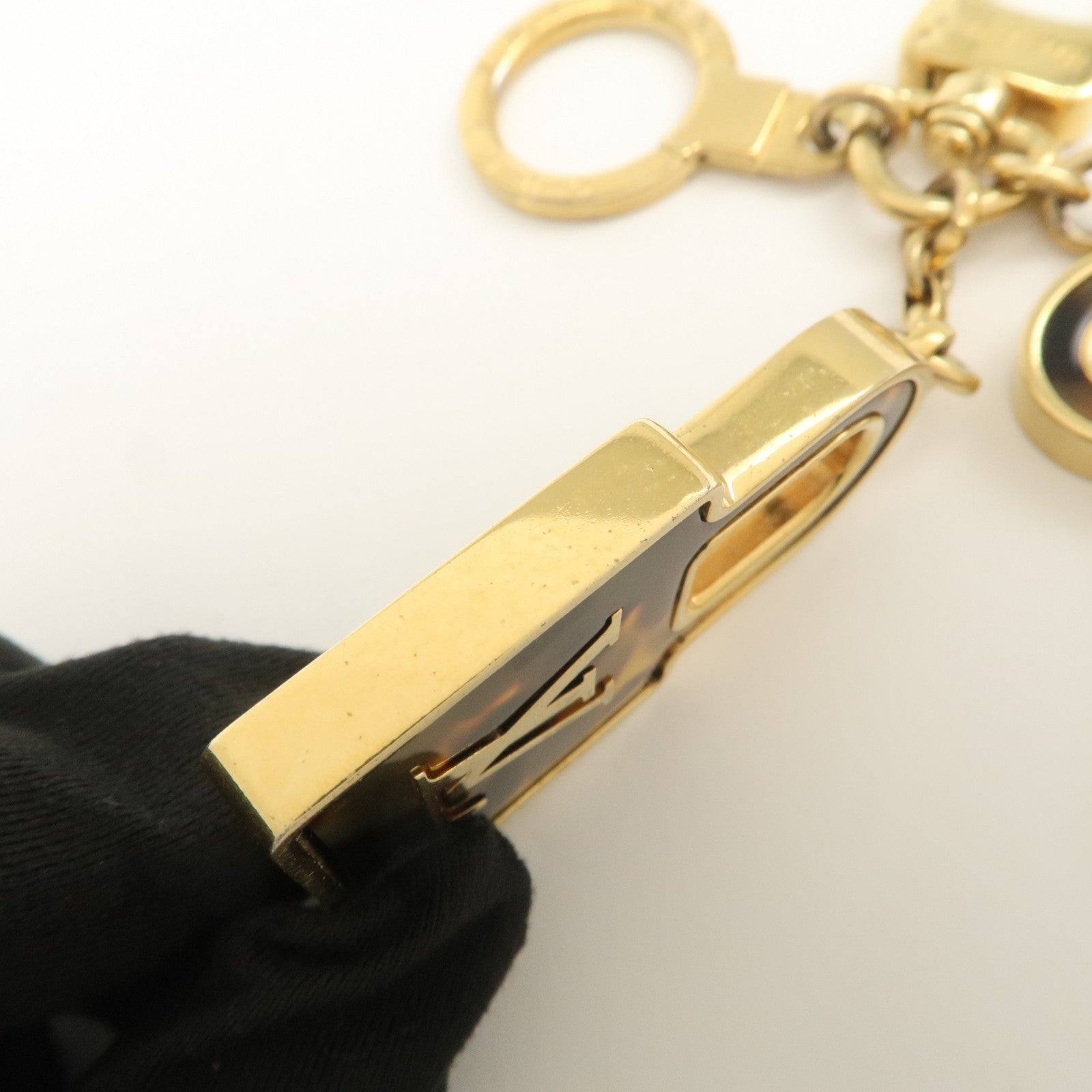 Louis Vuitton Porte Cles Confidence Bag Charm Key Chain Gold M65088