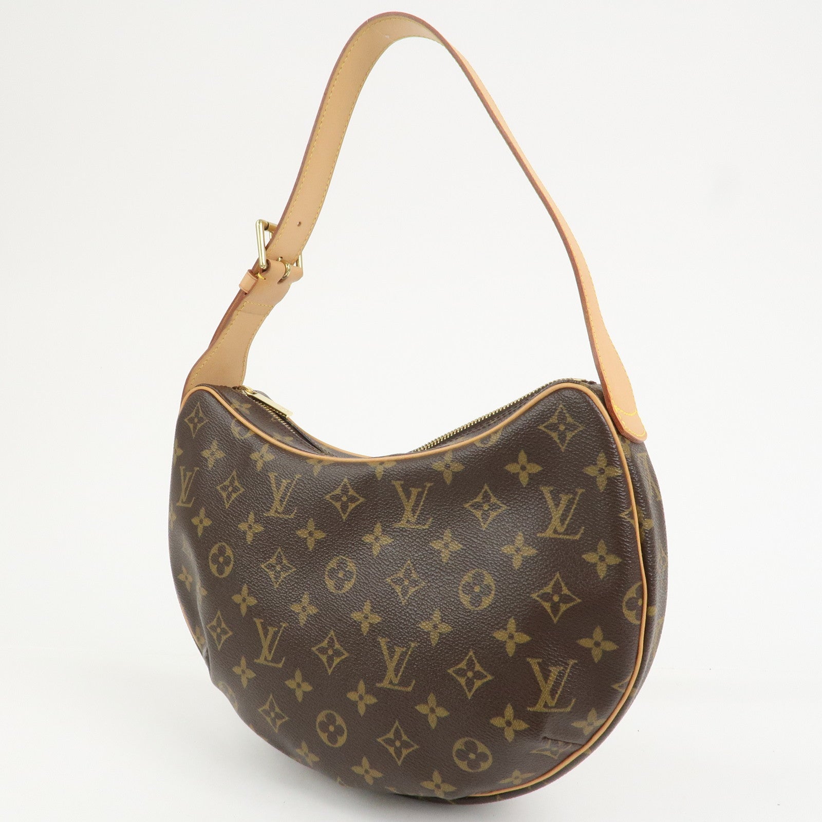Louis Vuitton Monogram Croissant MM Shoulder Bag Brown M51512
