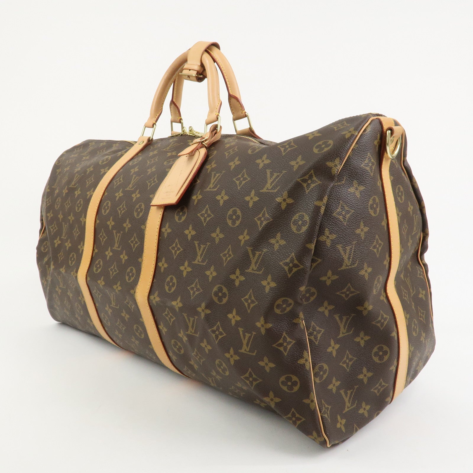 Louis Vuitton Monogram Keep All Bandouliere 60 Boston Bag M41412